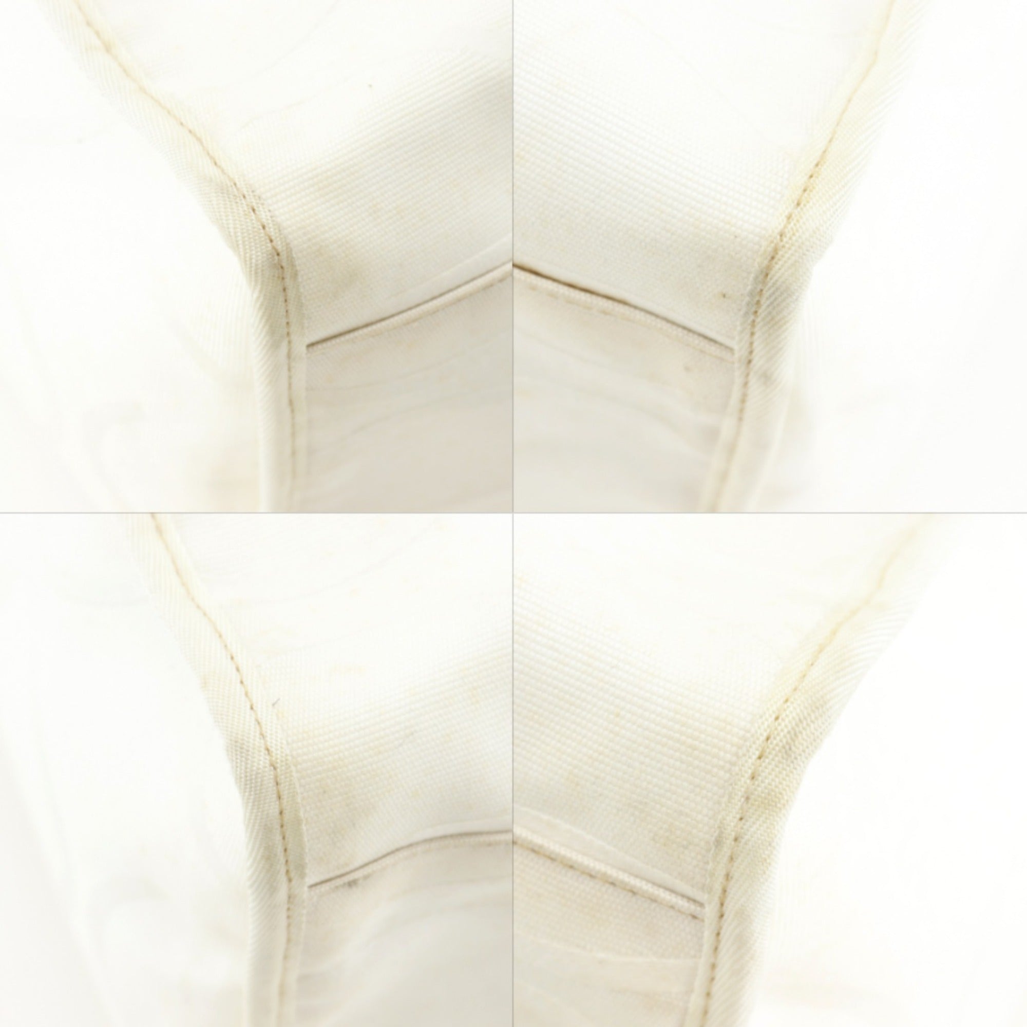 Gucci White Canvas Tote Bag (Pre-Owned)