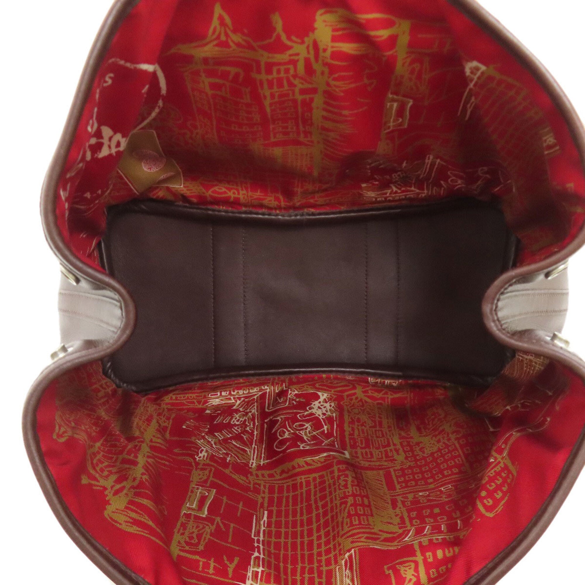 Hermes Havane Swift Leather Handbag (Pre-Owned)