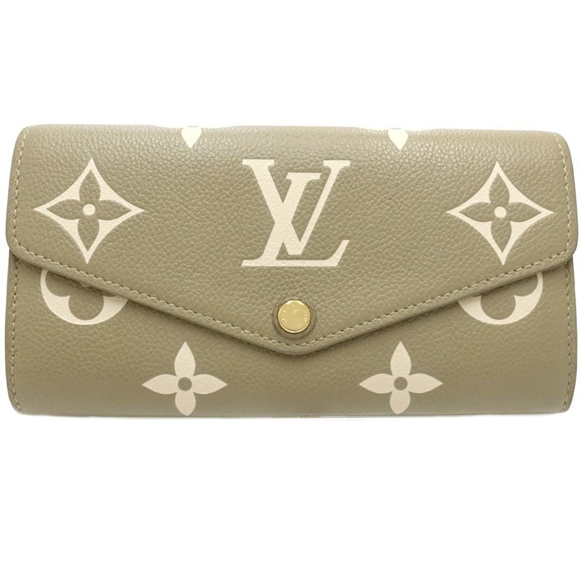 Louis Vuitton Monogram Empreinte Beige Monogram Empreinte Long Wallet (Bi-Fold) (Pre-Owned)