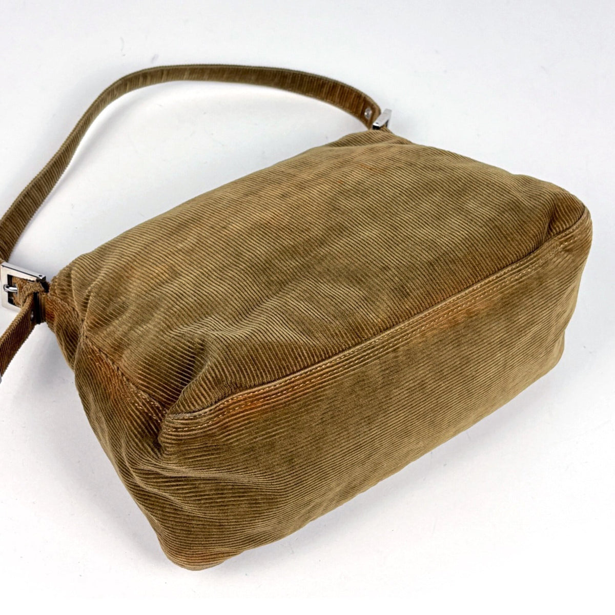 Fendi Brown Suede Shoulder Bag (Pre-Owned)