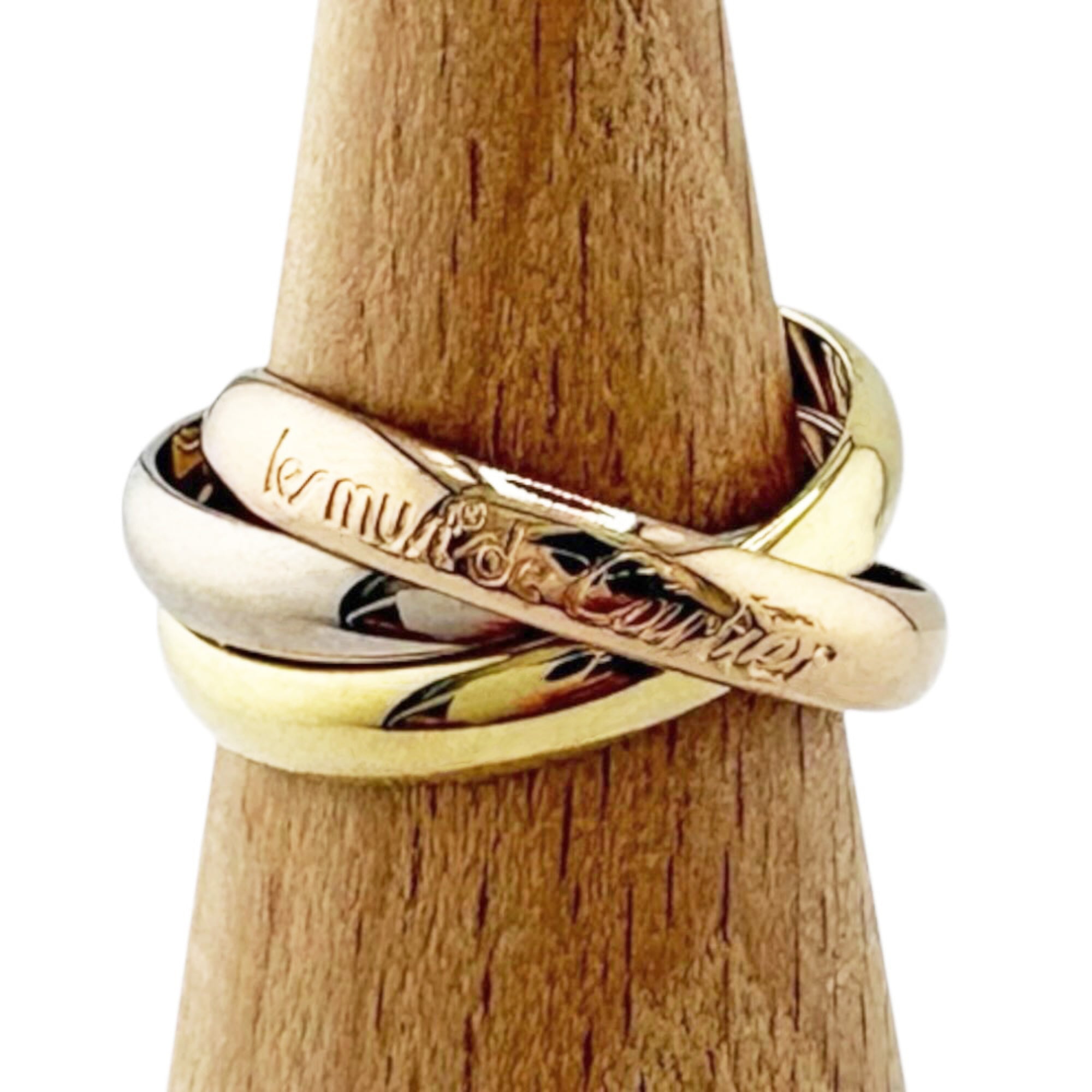 Cartier Gold Silver Pink Gold Yellow Gold (18K) Pink Gold (18K) White Gold (18K) Band Ring (Pre-Owned)