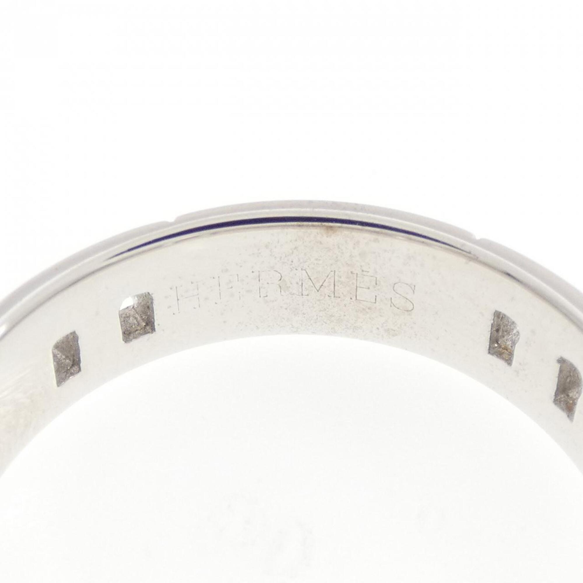 Hermes White Gold White Gold (18K) Band Ring (Pre-Owned)