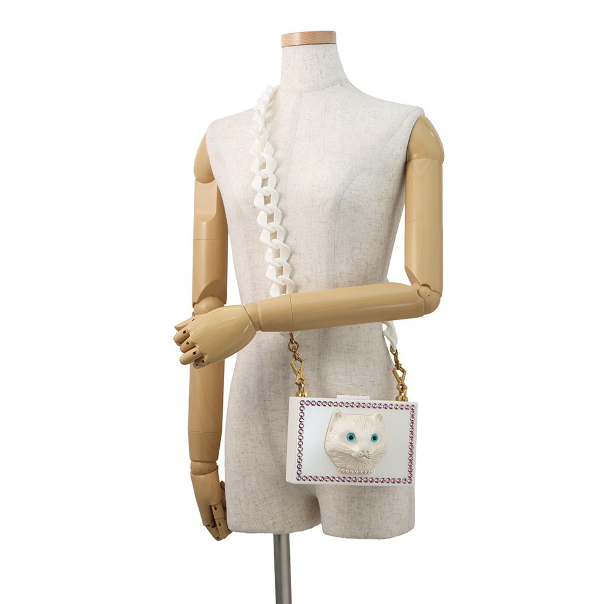 Gucci White Plastic Handbag Shoulder Bag (Pre-Owned)