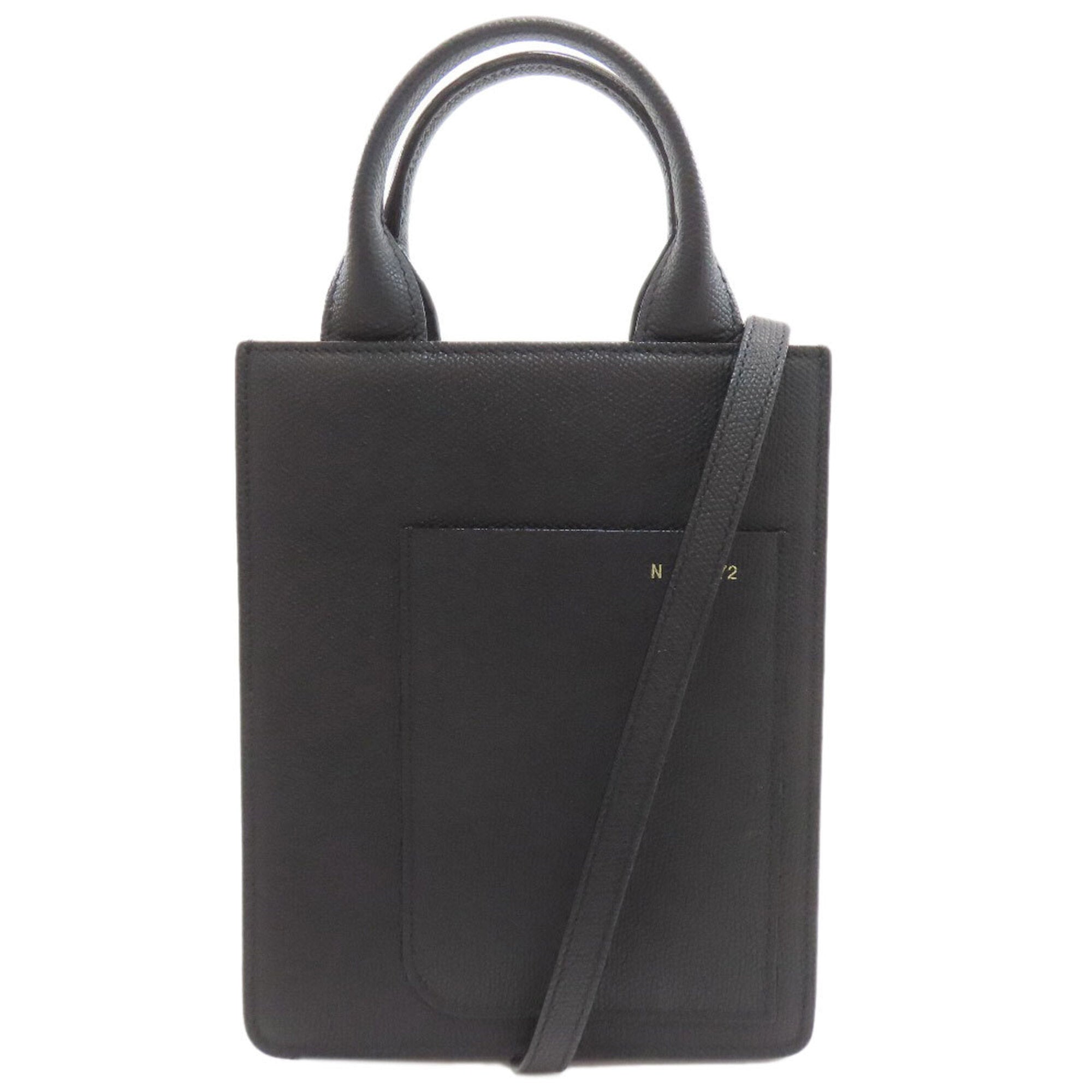 Valextra Black Leather Handbag (Pre-Owned)