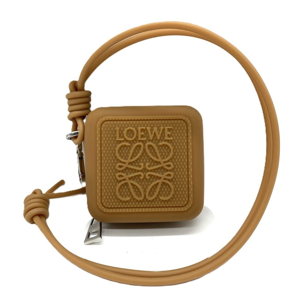 Loewe Brown Rubber Coin Purse/Coin Case (Pre-Owned)