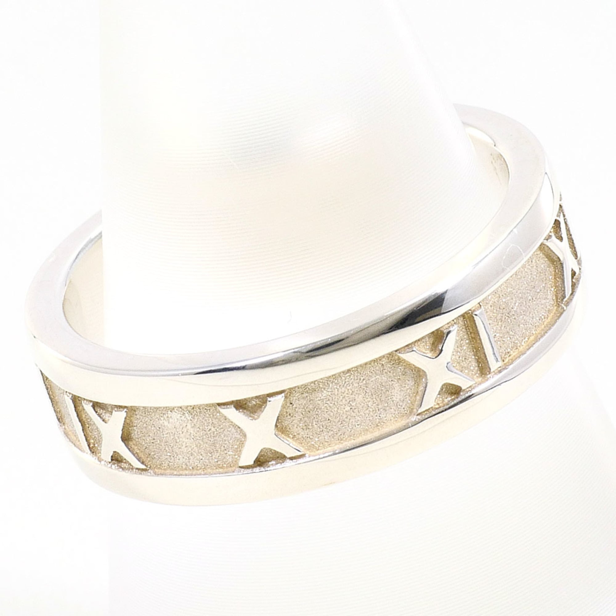 Tiffany Atlas Silver 925 Band Ring (Pre-Owned)
