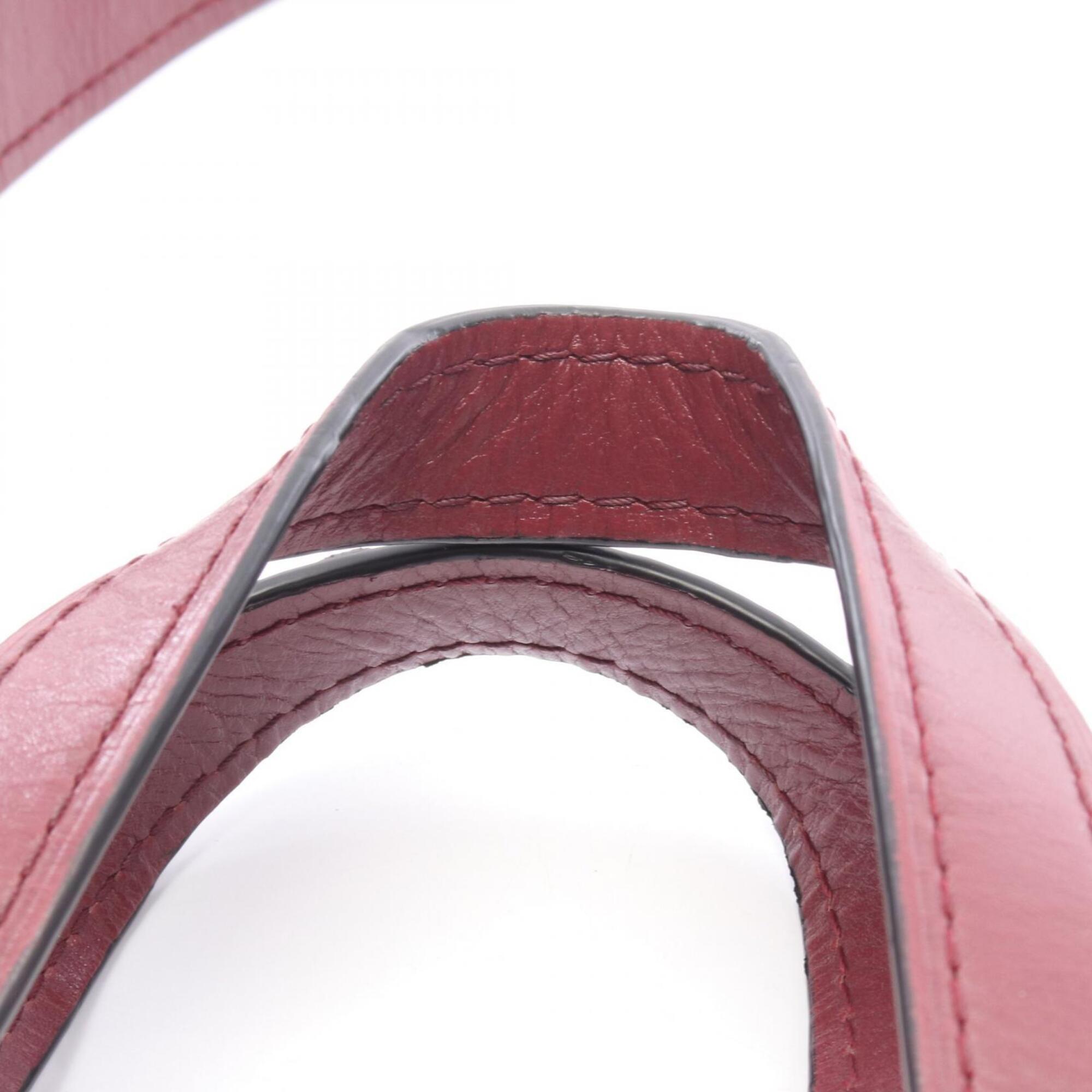 Loewe Bordeaux Red Color Leather Handbag Tote Bag (Pre-Owned)