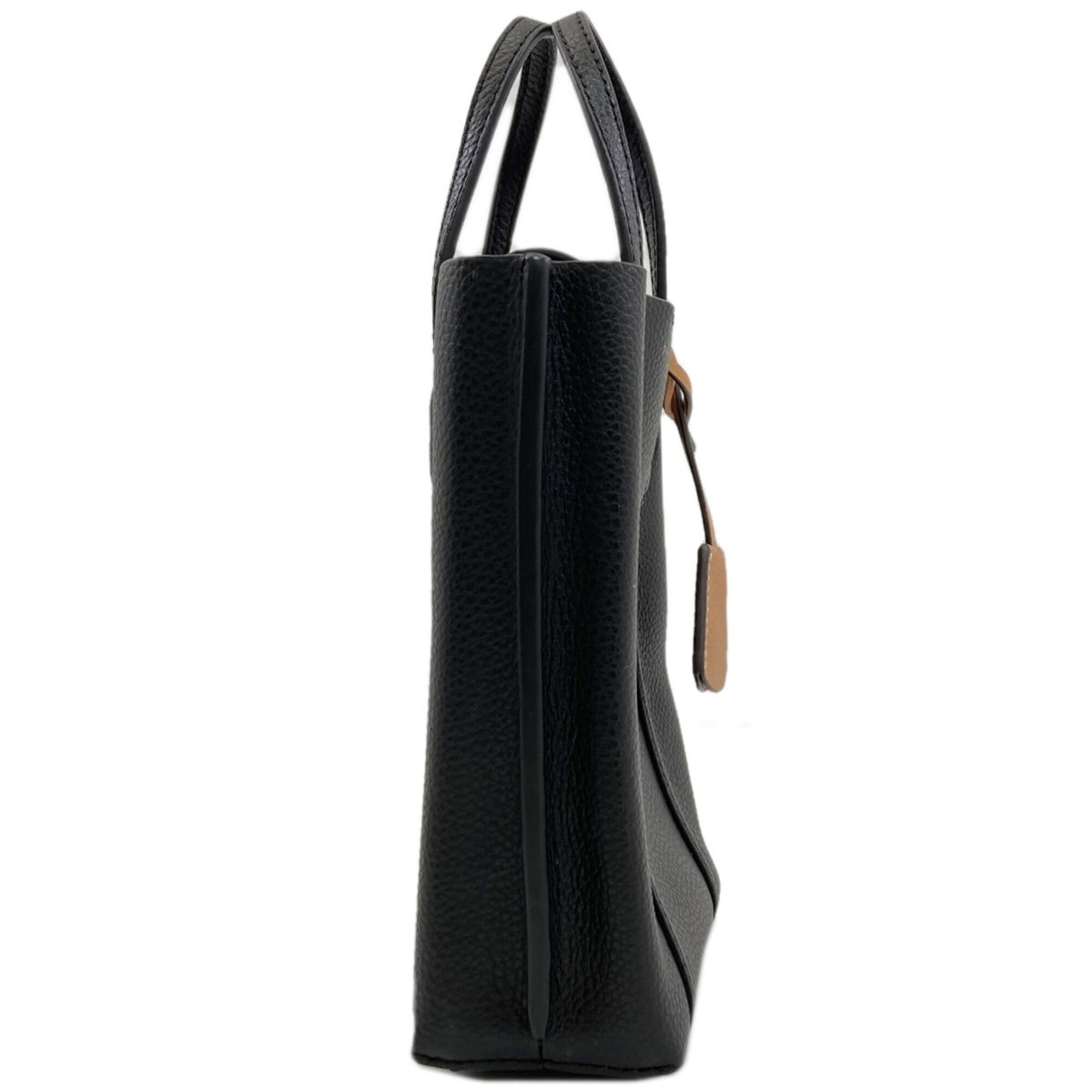 Tory Burch Black Leather Handbag (Pre-Owned)