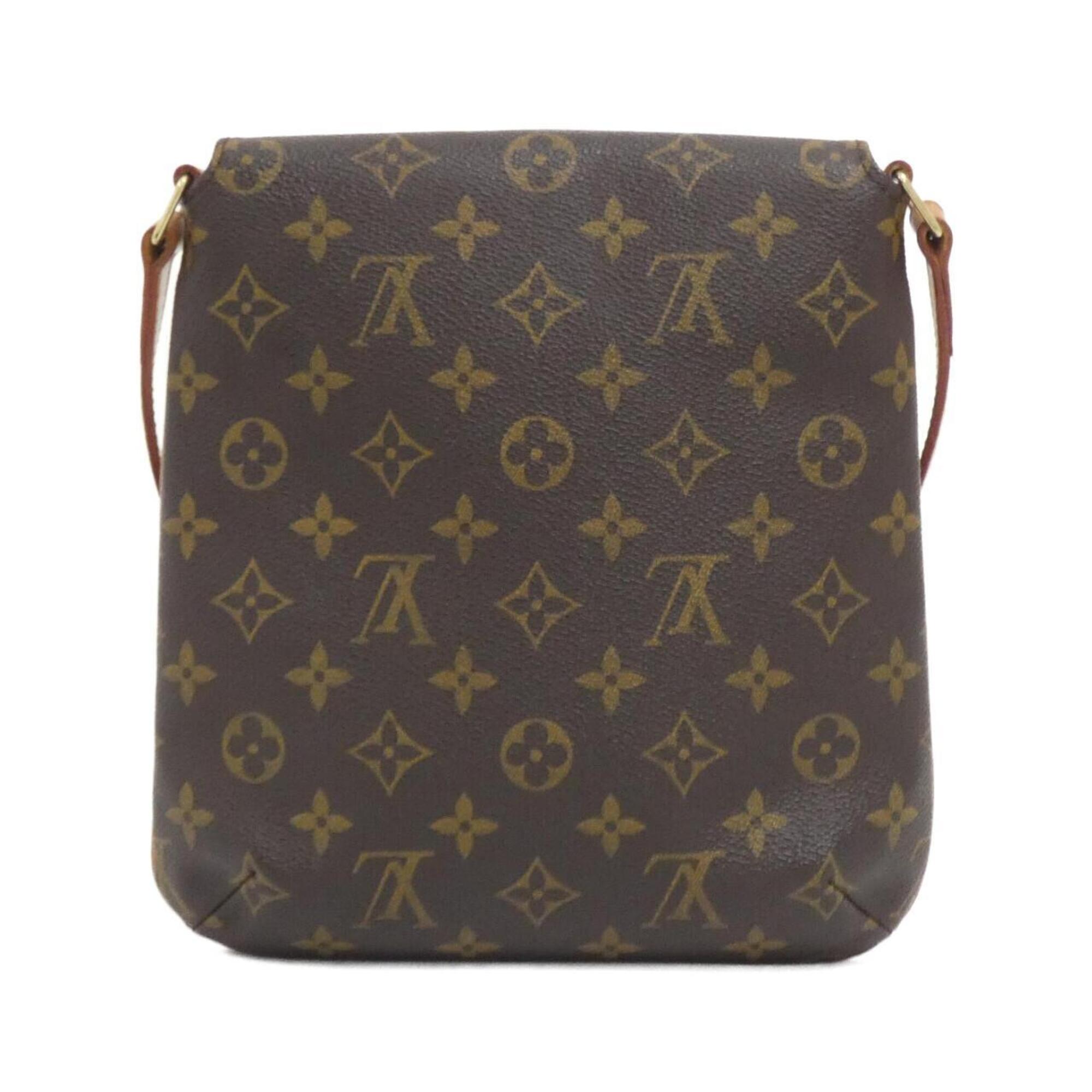 Louis Vuitton Marron Coated Canvas Shoulder Bag (Pre-Owned)