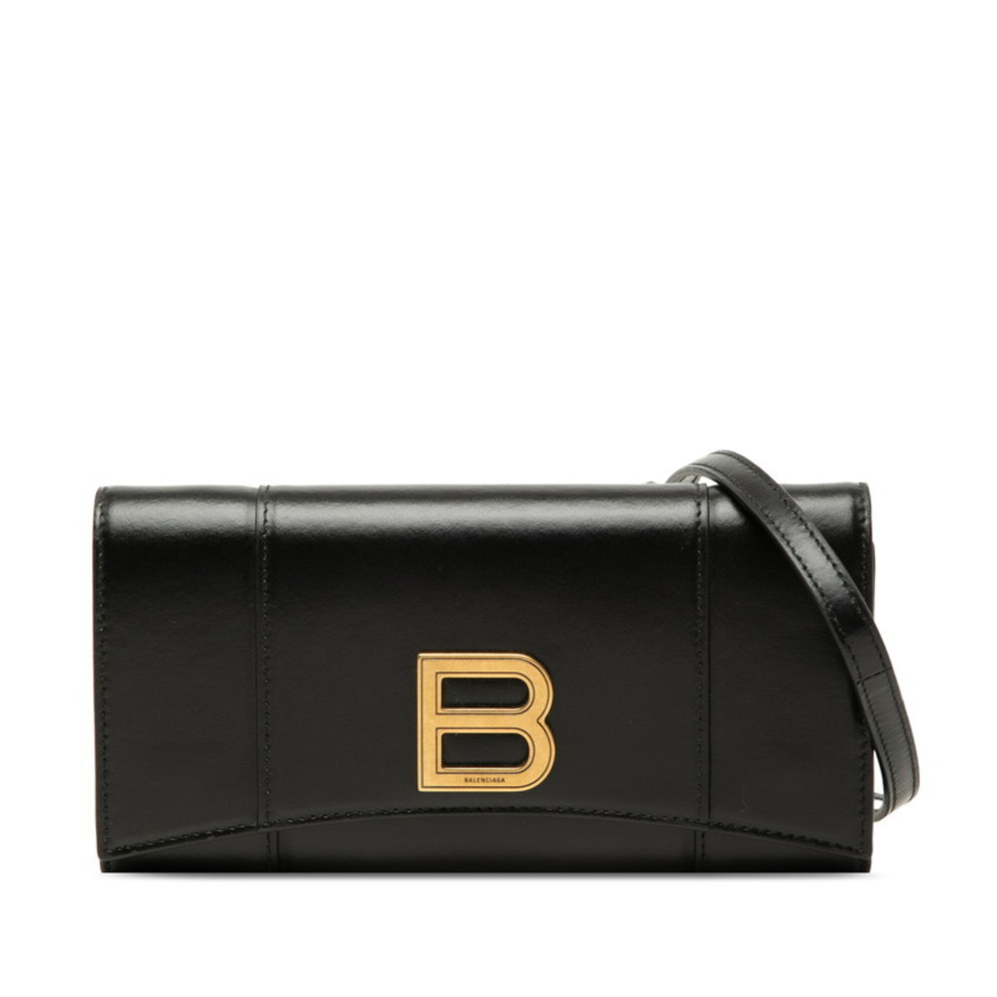 Balenciaga Black Leather Shoulder Bag (Pre-Owned)