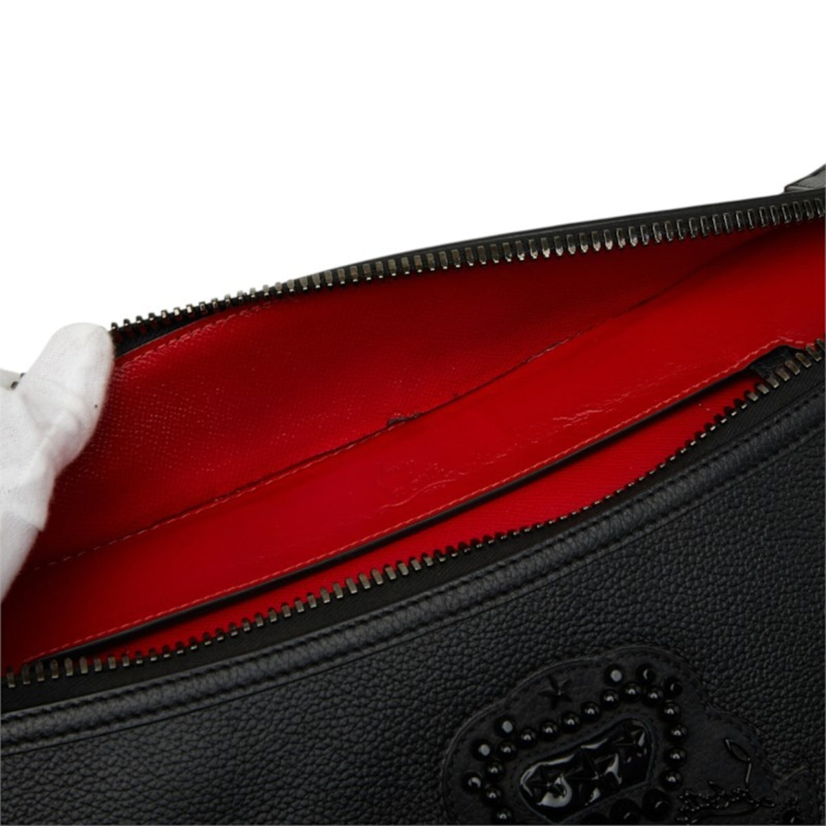 Christian Louboutin Black Leather Tote Bag (Pre-Owned)