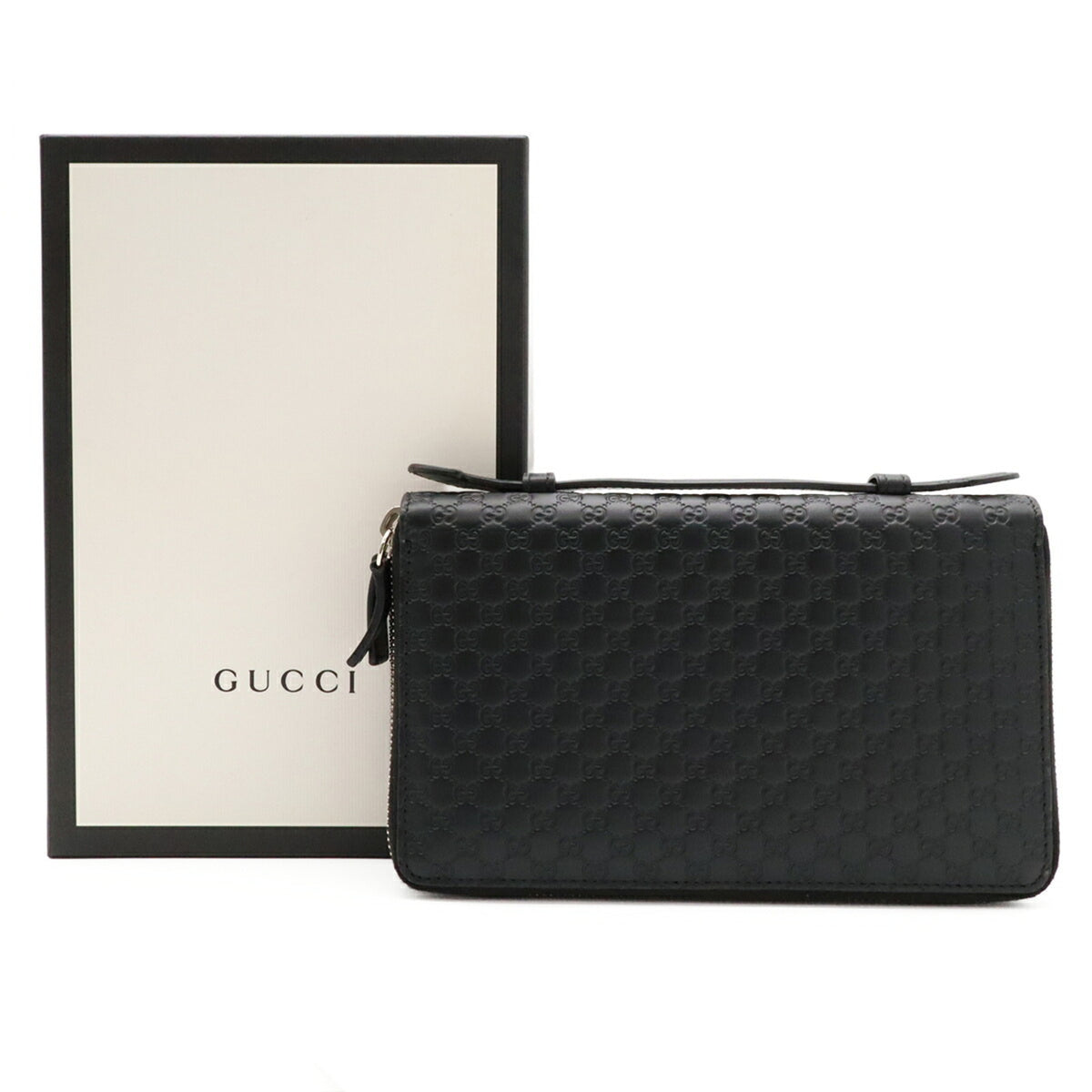 Gucci Black Leather Clutch Bag (Pre-Owned)