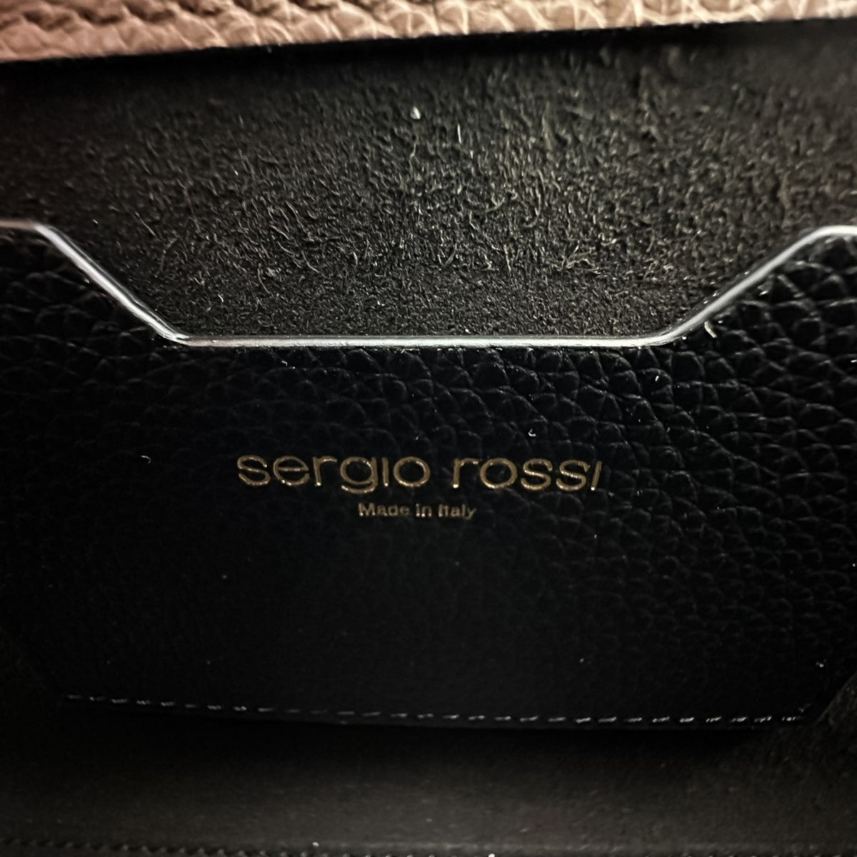 Sergio Rossi Brown Messenger Bag Shoulder Bag (Pre-Owned)