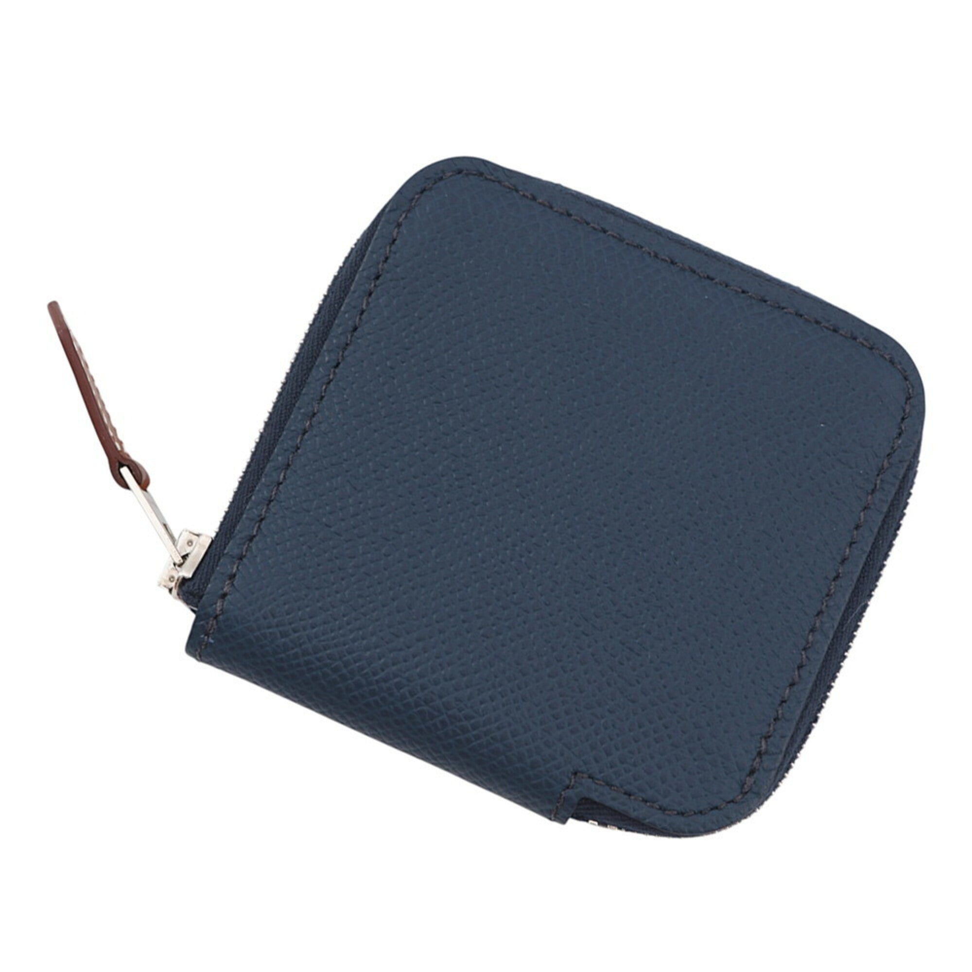 Hermes Blue Epsom Leather Coin Purse/Coin Case (Pre-Owned)