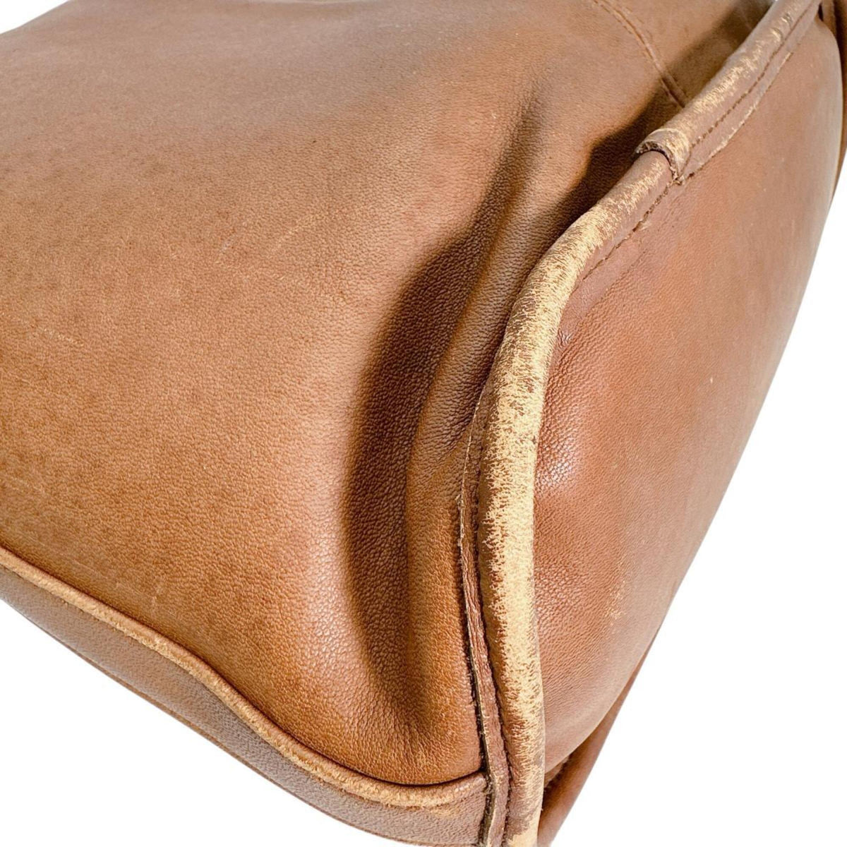 Coach Brown Leather Handbag Shoulder Bag (Pre-Owned)