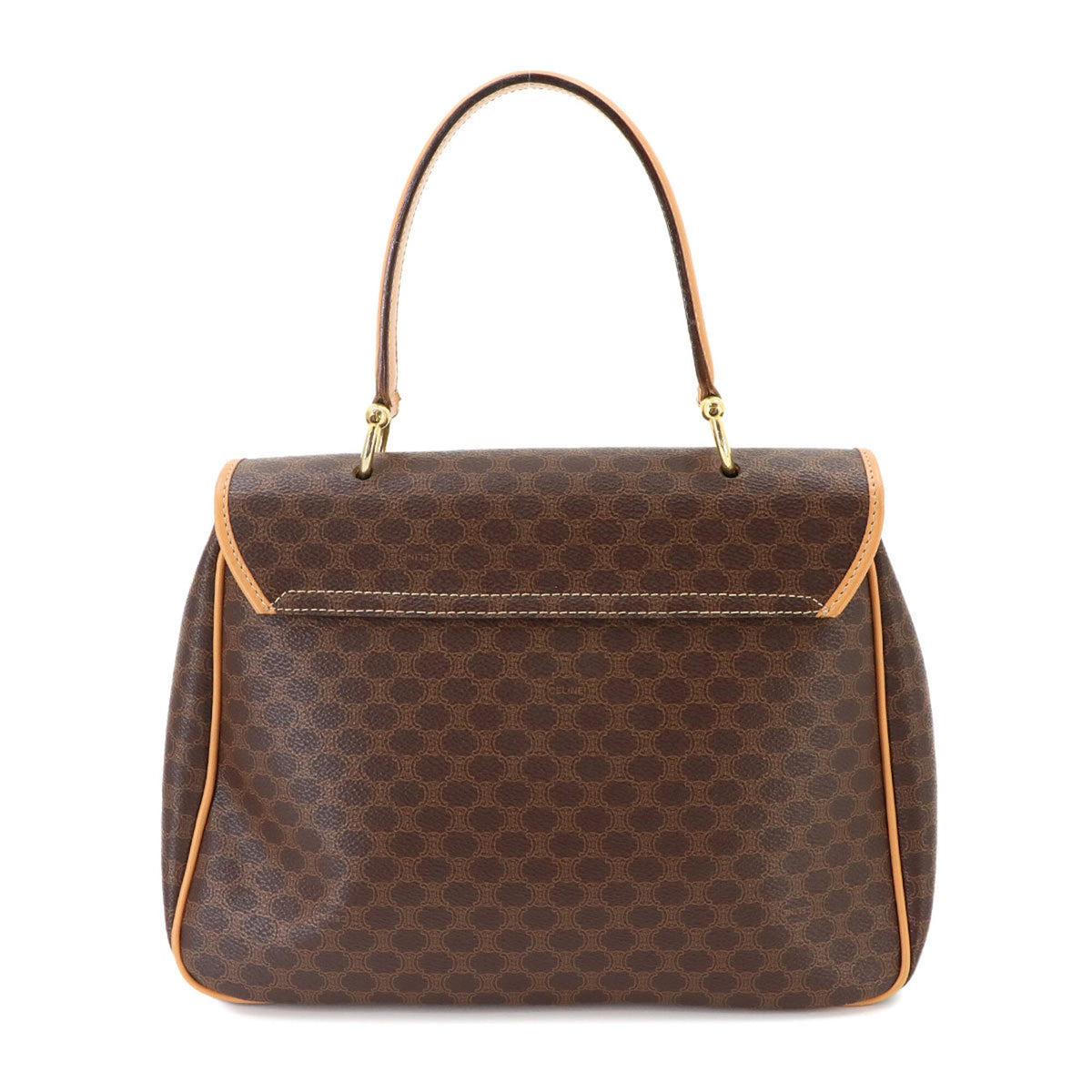 Celine Brown Pvc Leather Handbag (Pre-Owned)