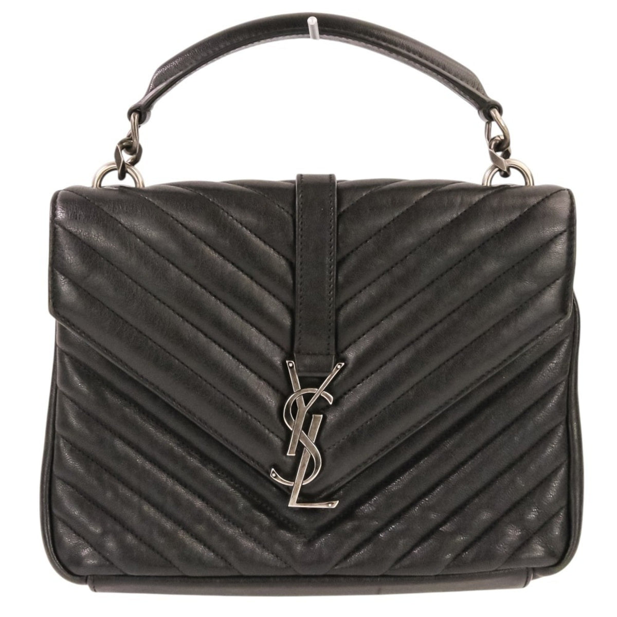 Yves Saint Laurent Black Leather Shoulder Bag (Pre-Owned)