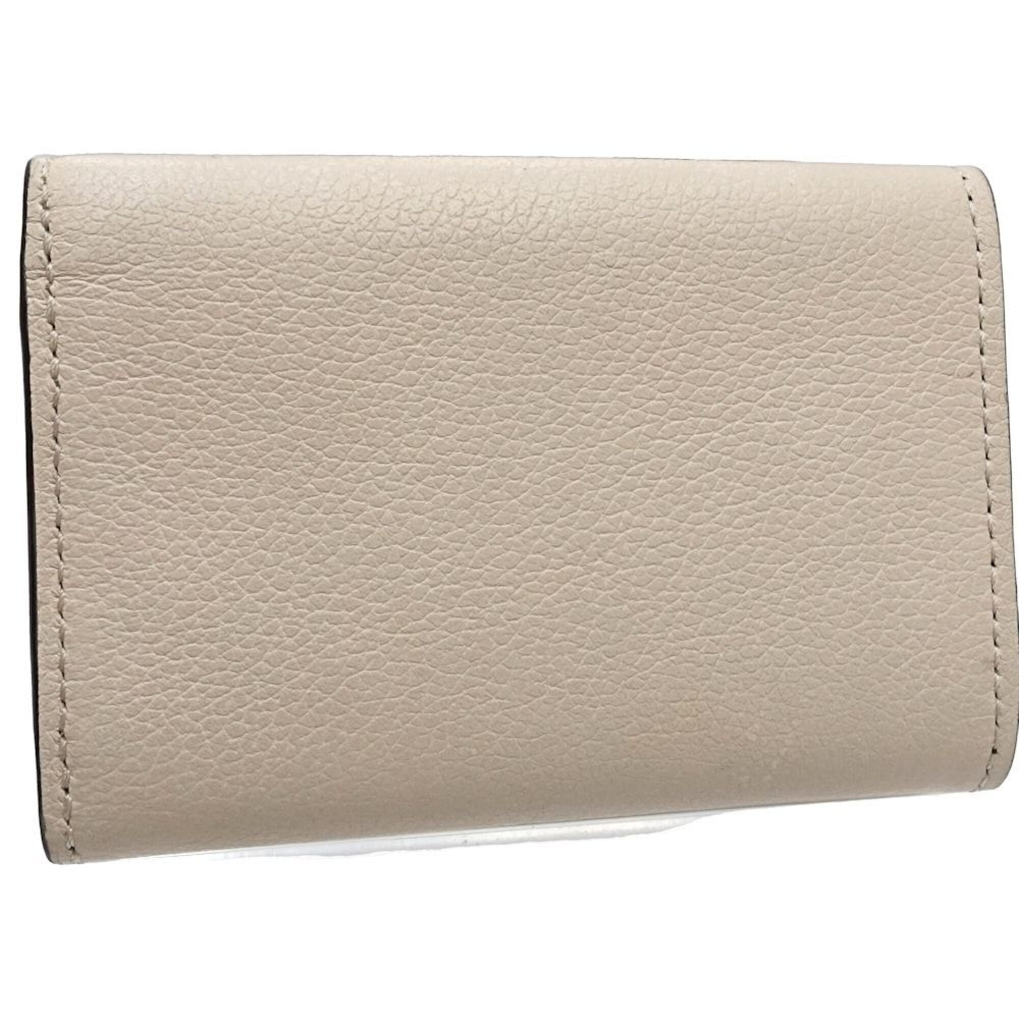 Louis Vuitton Beige Pink Black Cuir Ombre Leather Wallet (Tri-Fold) (Pre-Owned)