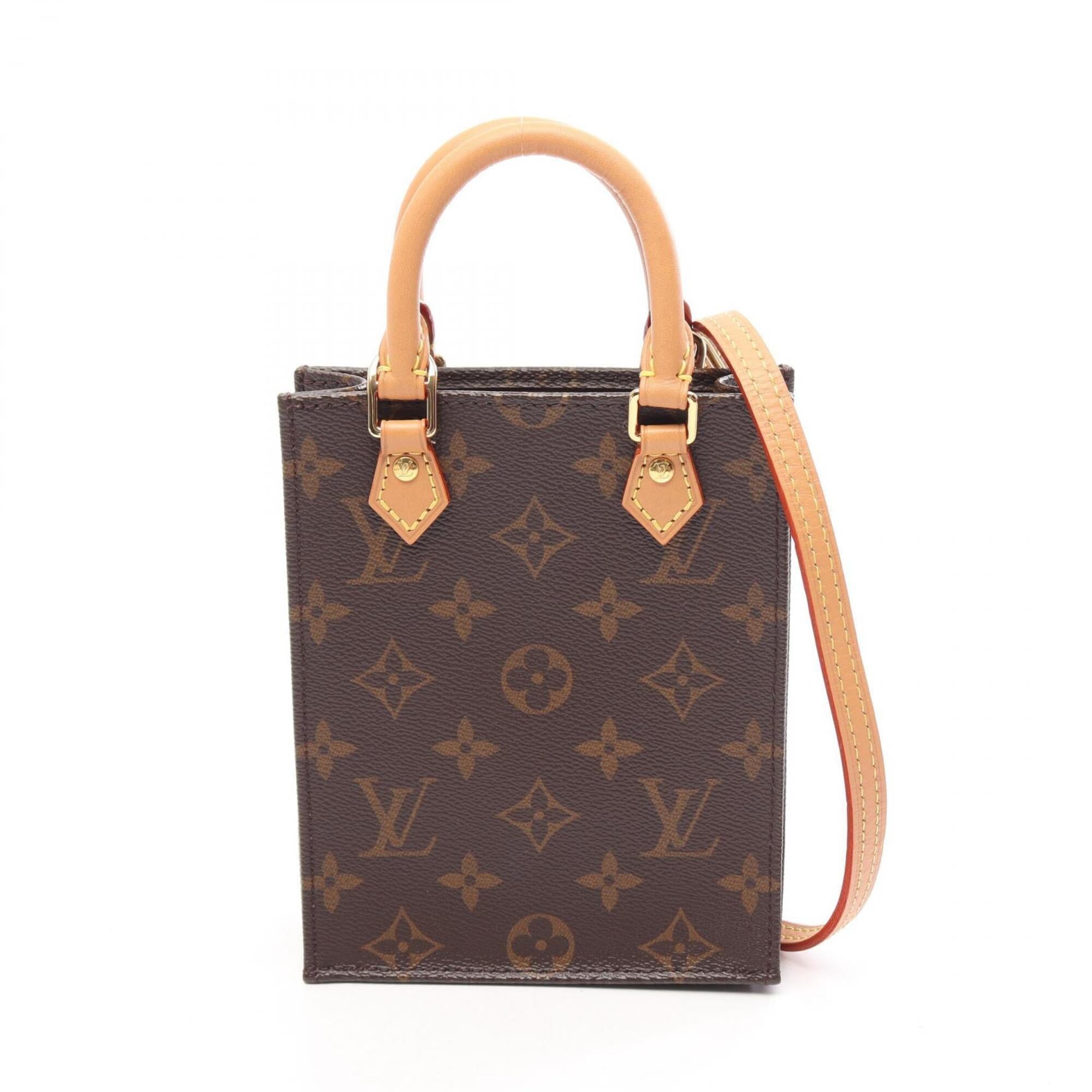 Louis Vuitton Brown Coated Canvas Leather Handbag (Pre-Owned)