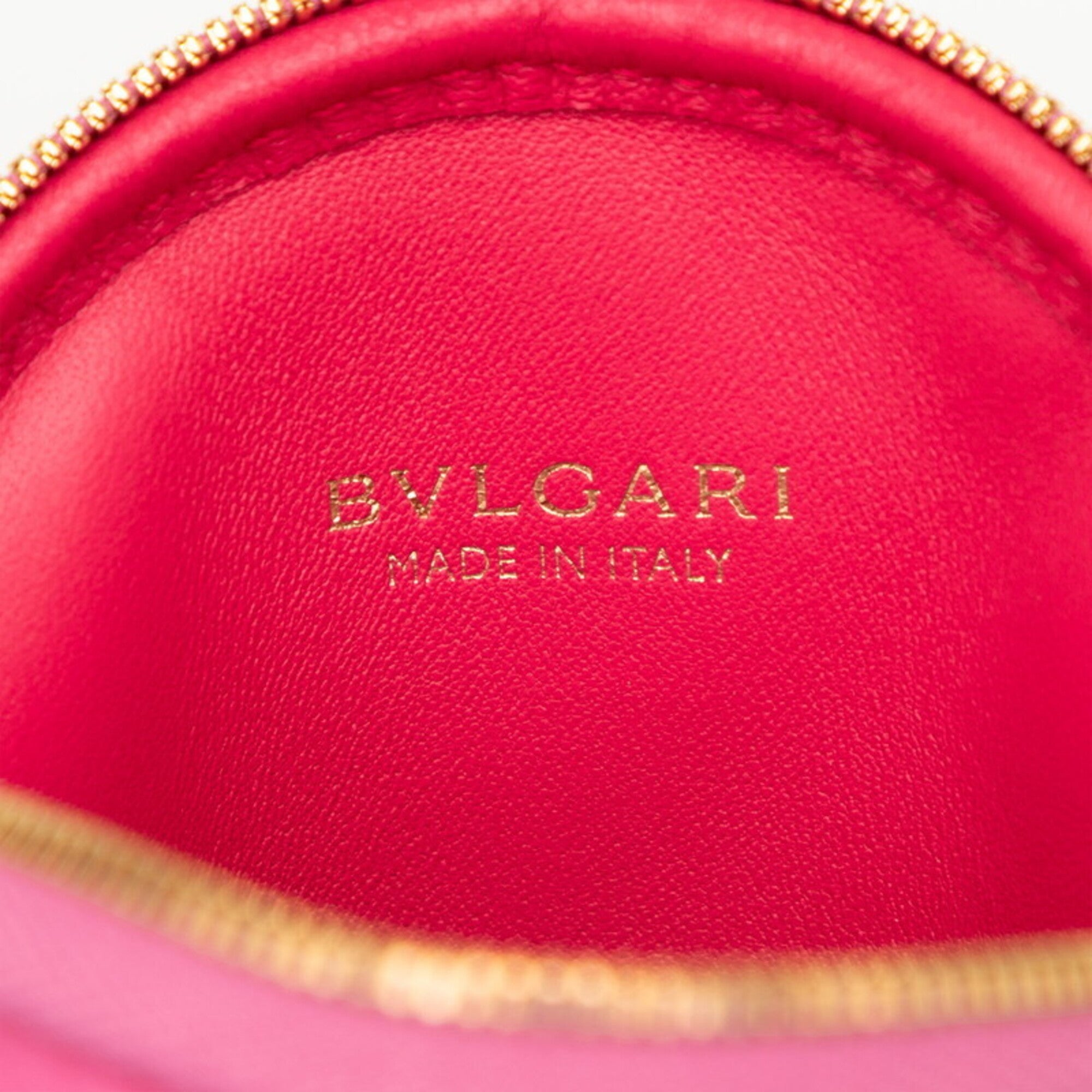 Bvlgari Pink Leather Pochette (Pre-Owned)
