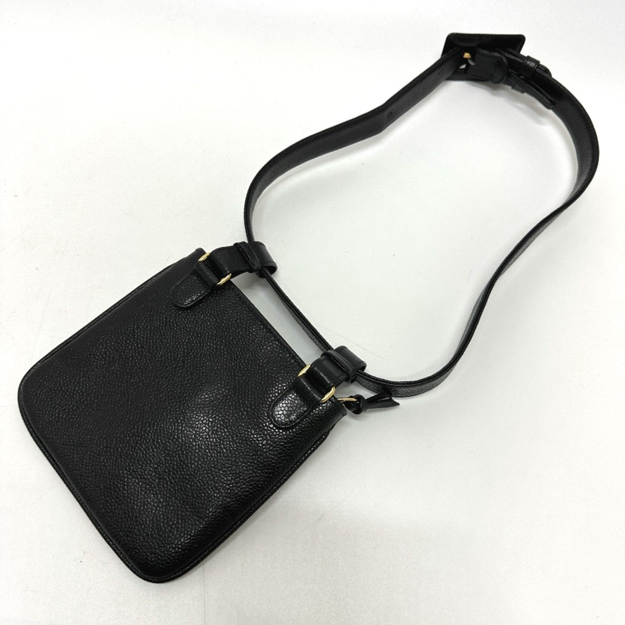 Chanel Black Leather Pouch (Pre-Owned)