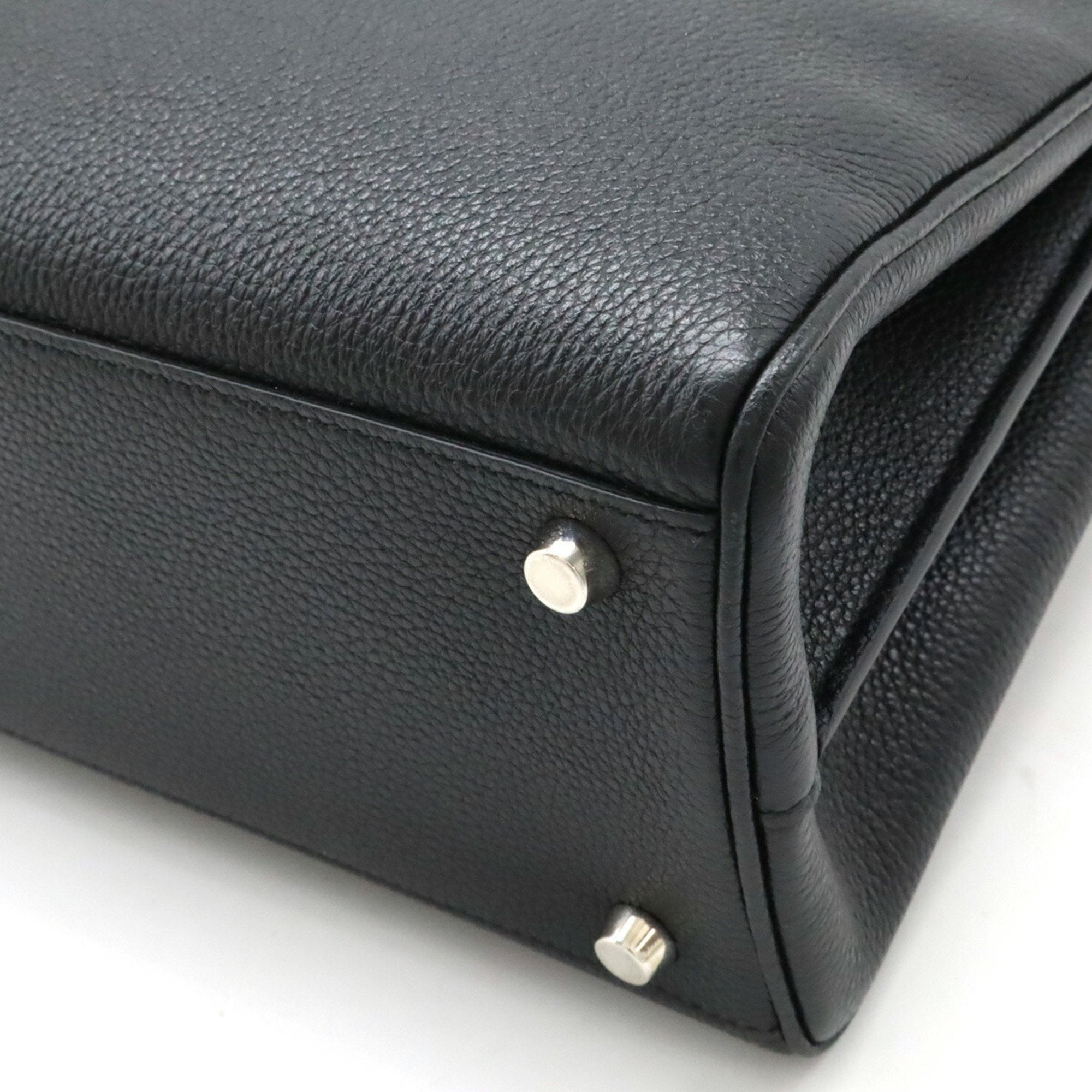 Gucci Black Leather Handbag Shoulder Bag (Pre-Owned)