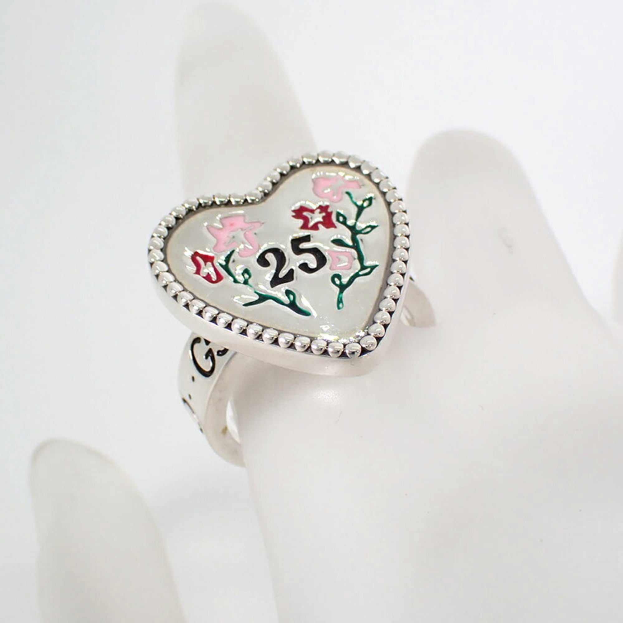 Gucci Sterling Silver 925 Band Ring (Pre-Owned)