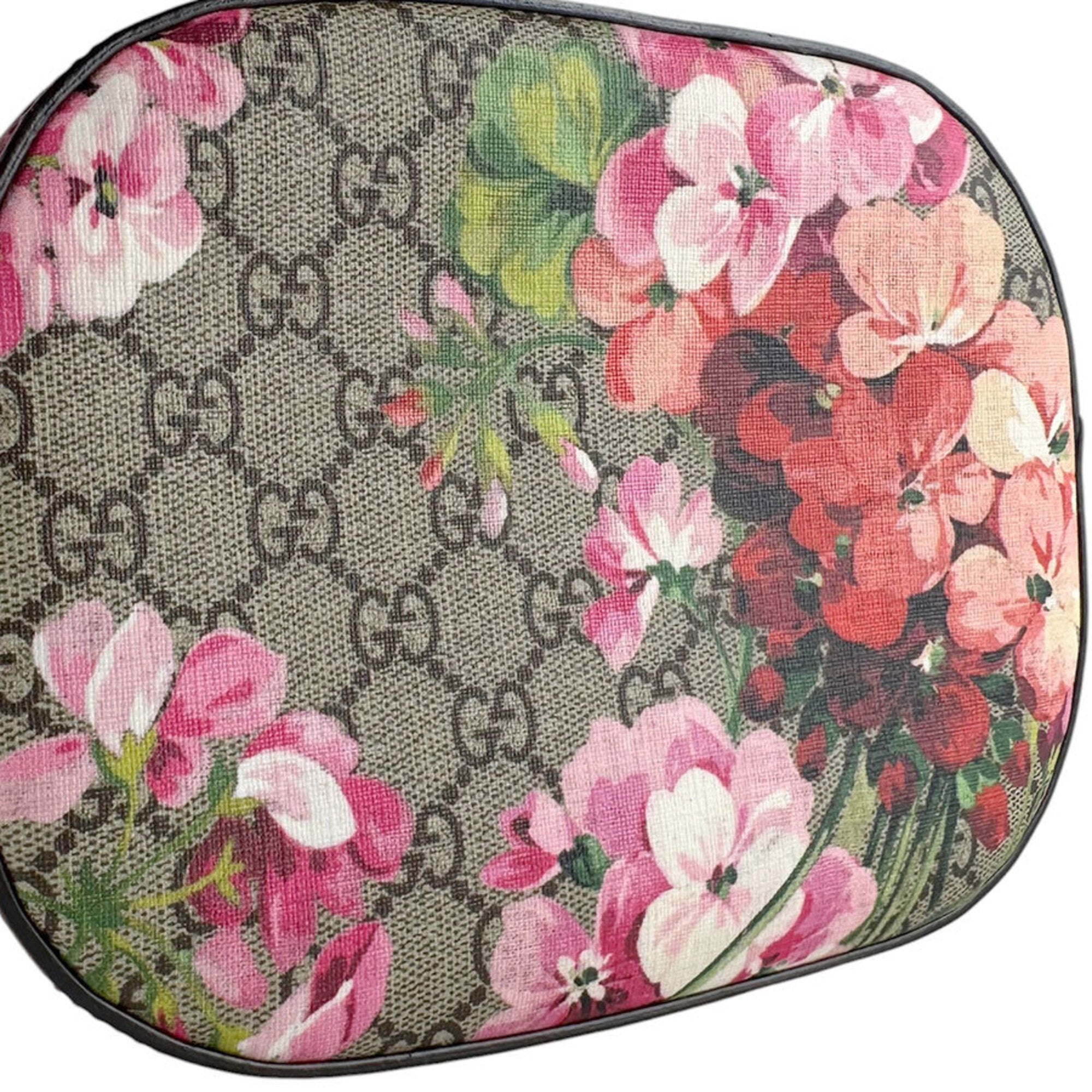 Gucci Brown Pink Gg Supreme Shoulder Bag (Pre-Owned)