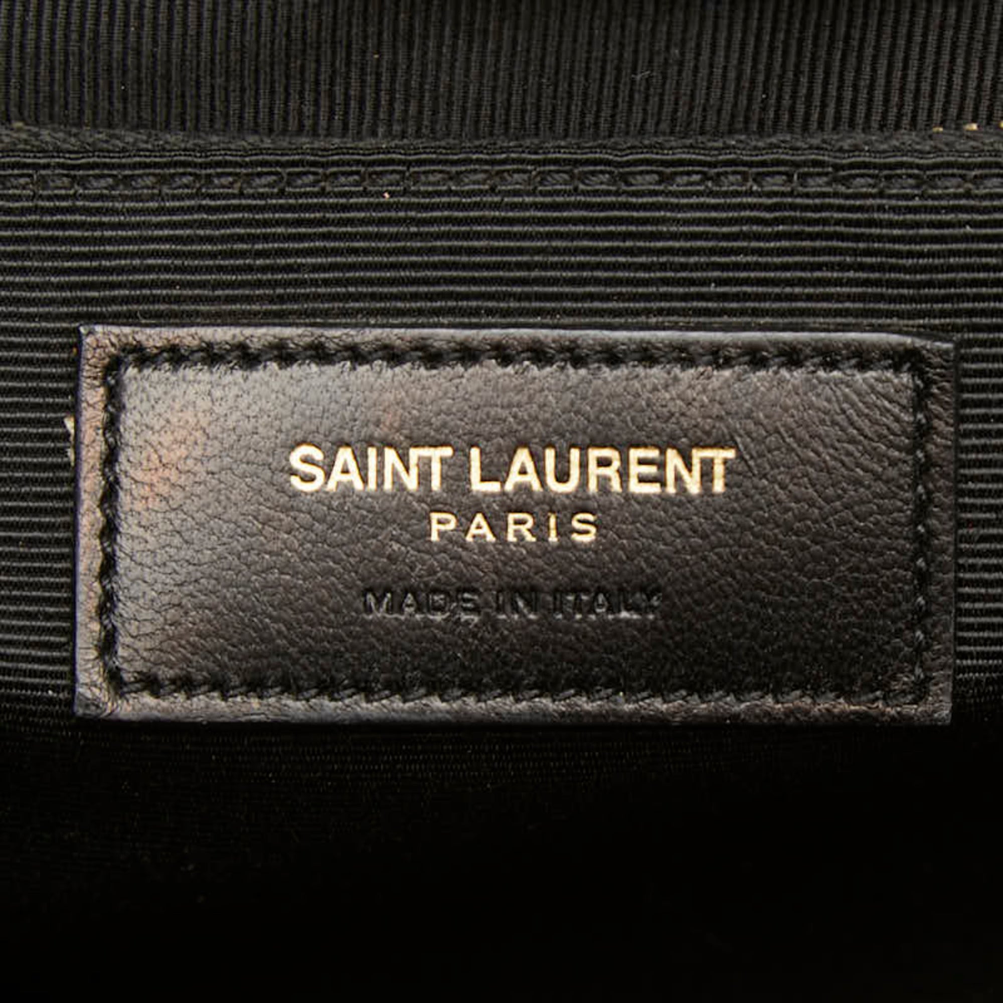 Saint Laurent Beige Gold Leather Shoulder Bag (Pre-Owned)