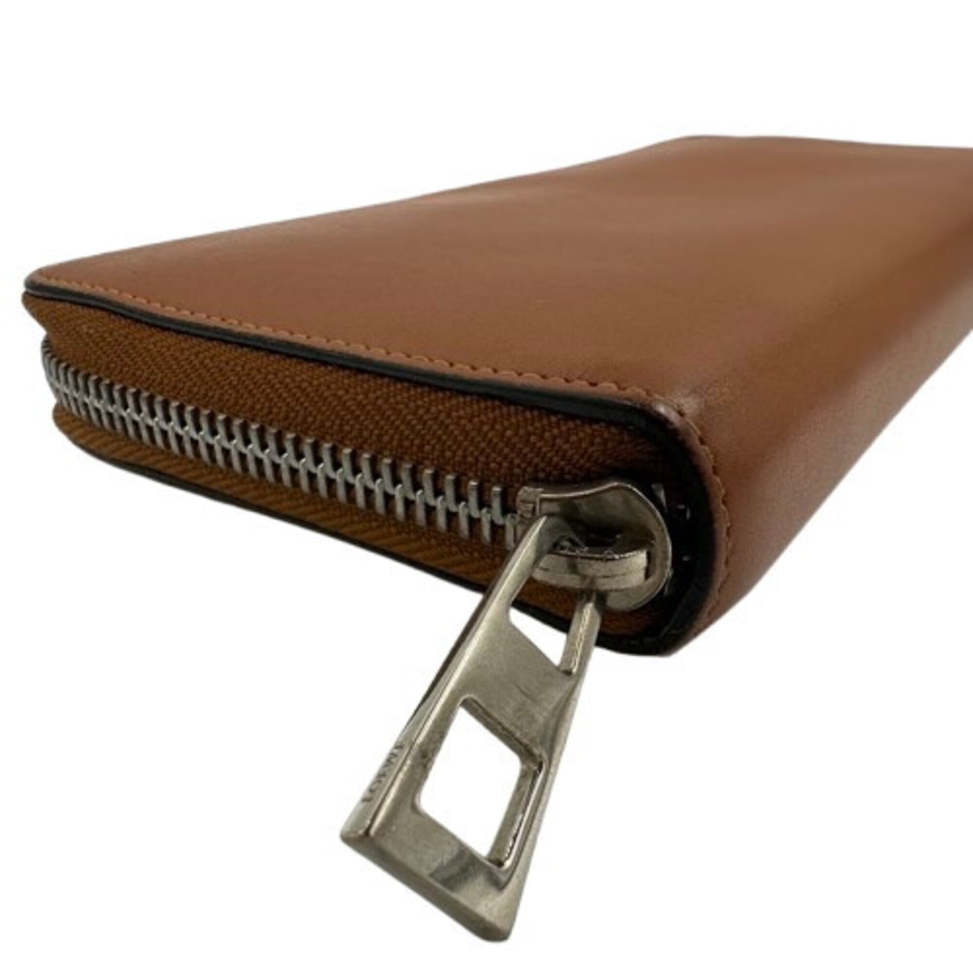 Loewe Brown Leather Long Wallet (Bi-Fold) (Pre-Owned)