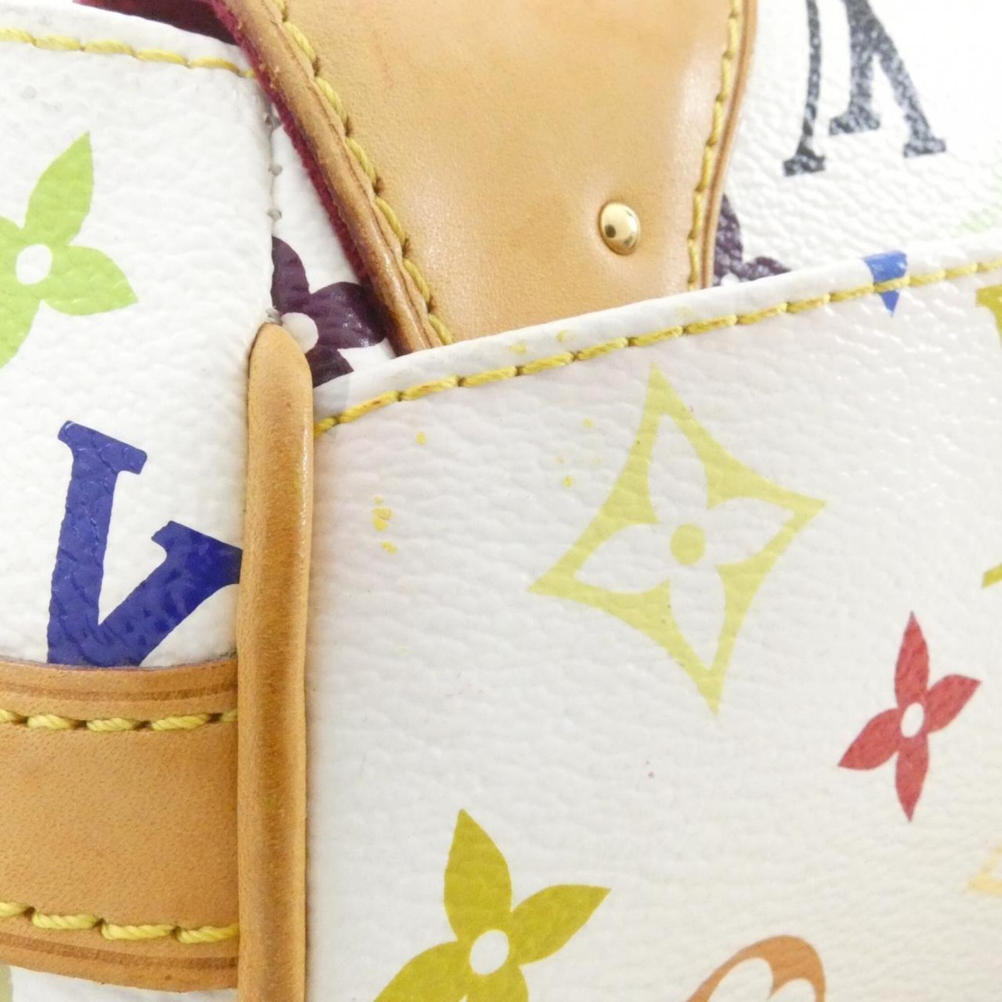 Louis Vuitton Multi-Color White Coated Canvas Shoulder Bag (Pre-Owned)