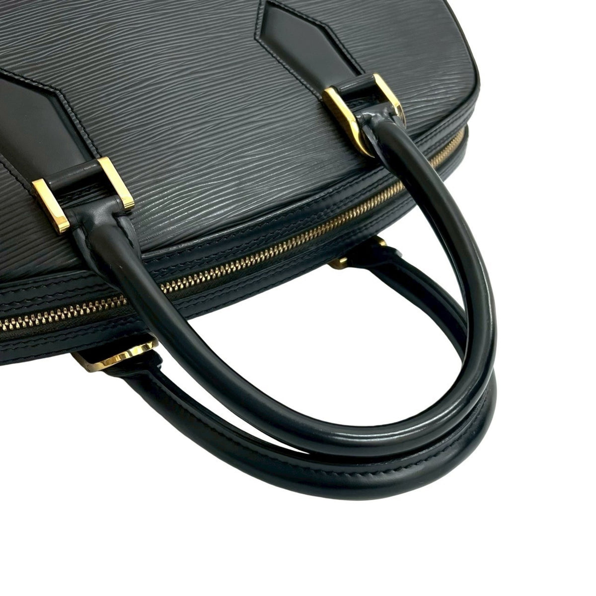 Louis Vuitton Black Epi Leather Boston Bag Handbag (Pre-Owned)