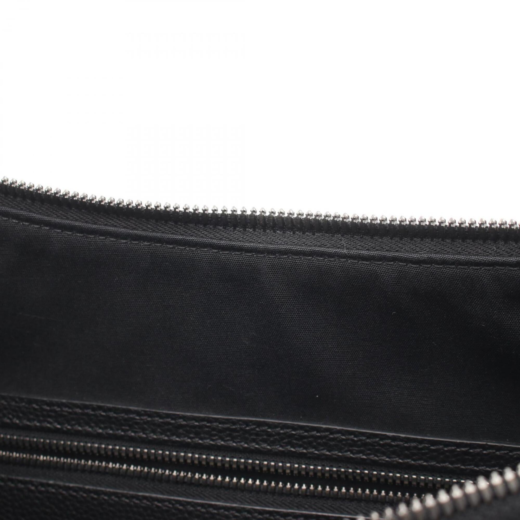Christian Dior Black Canvas Leather Handbag Shoulder Bag (Pre-Owned)