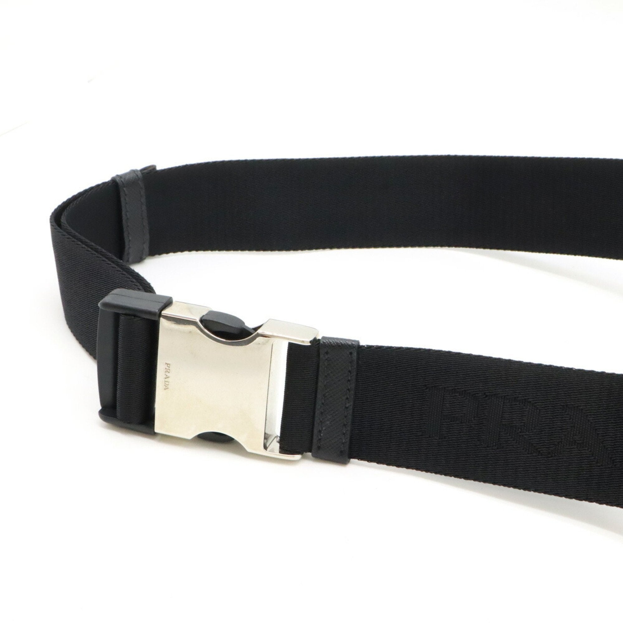 Prada Black Nero Yellow Nylon Pouch Sling Bag (Pre-Owned)