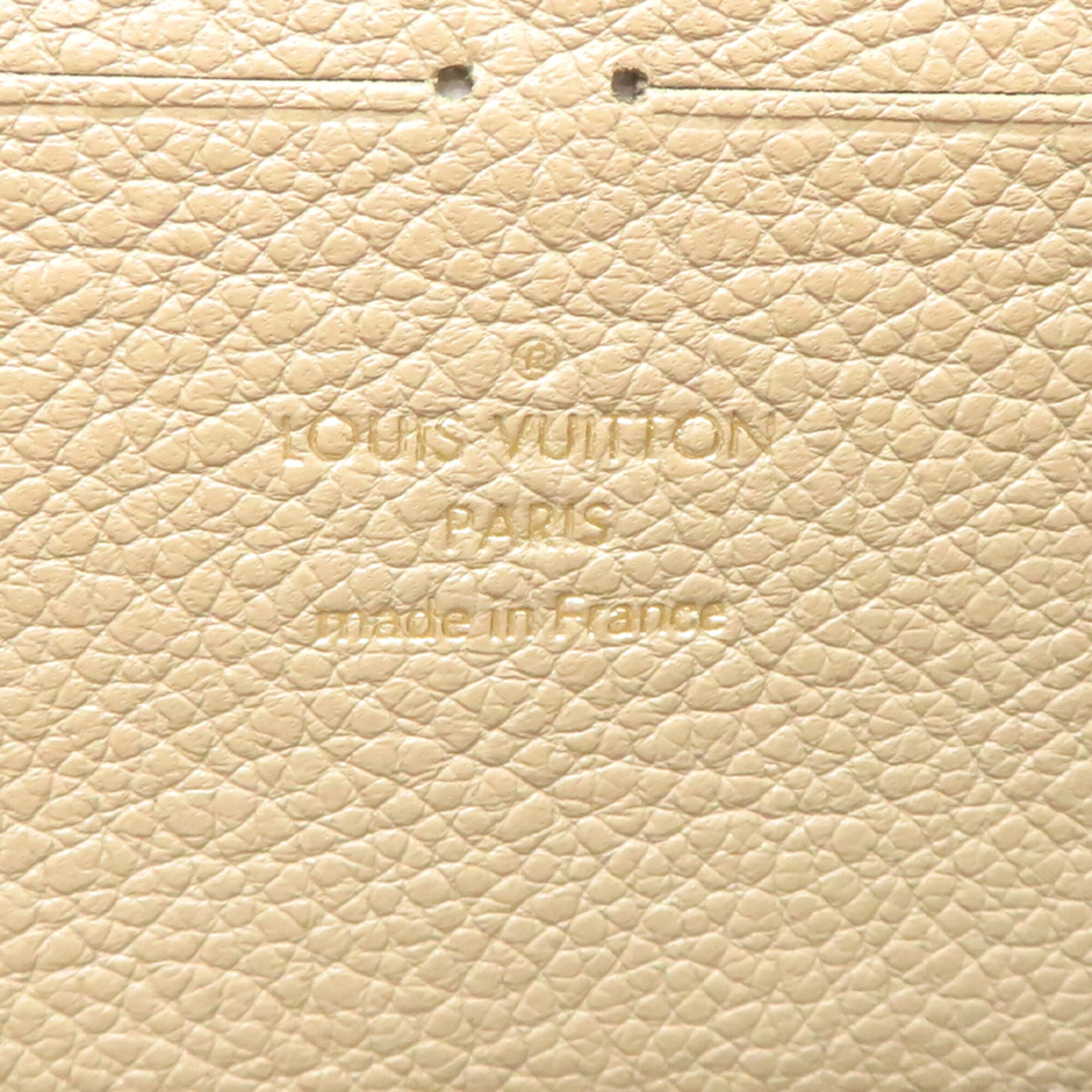 Louis Vuitton Cream Khaki Monogram Empreinte Long Wallet (Bi-Fold) (Pre-Owned)
