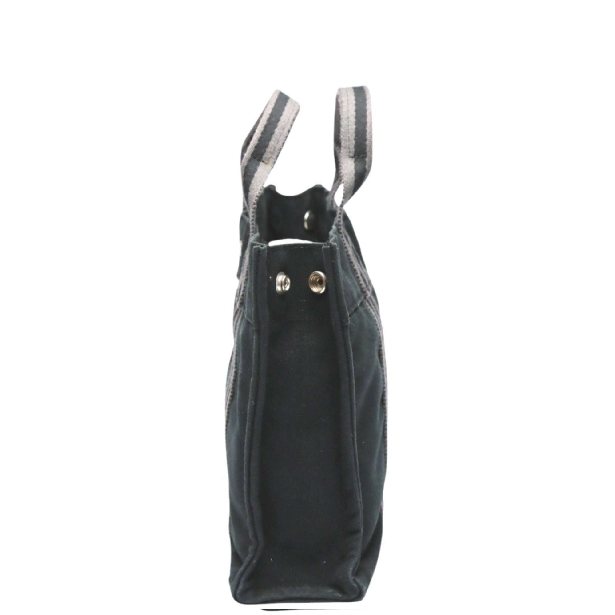 Hermes Her Line Gray Canvas Tote Bag (Pre-Owned)
