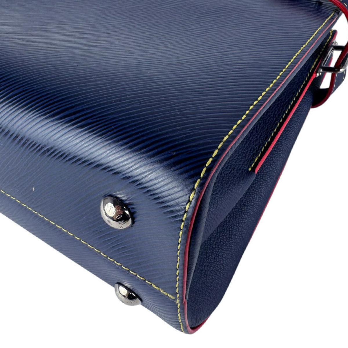 Louis Vuitton Navy Epi Leather Handbag Shoulder Bag (Pre-Owned)