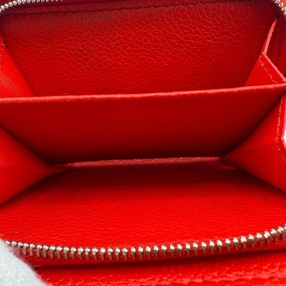 Louis Vuitton Monogram Empreinte Red Color White Leather Wallet (Bi-Fold) (Pre-Owned)