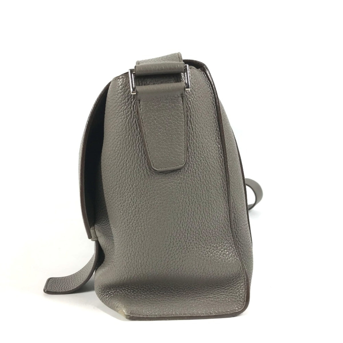 Hermes Gray Leather Shoulder Bag (Pre-Owned)