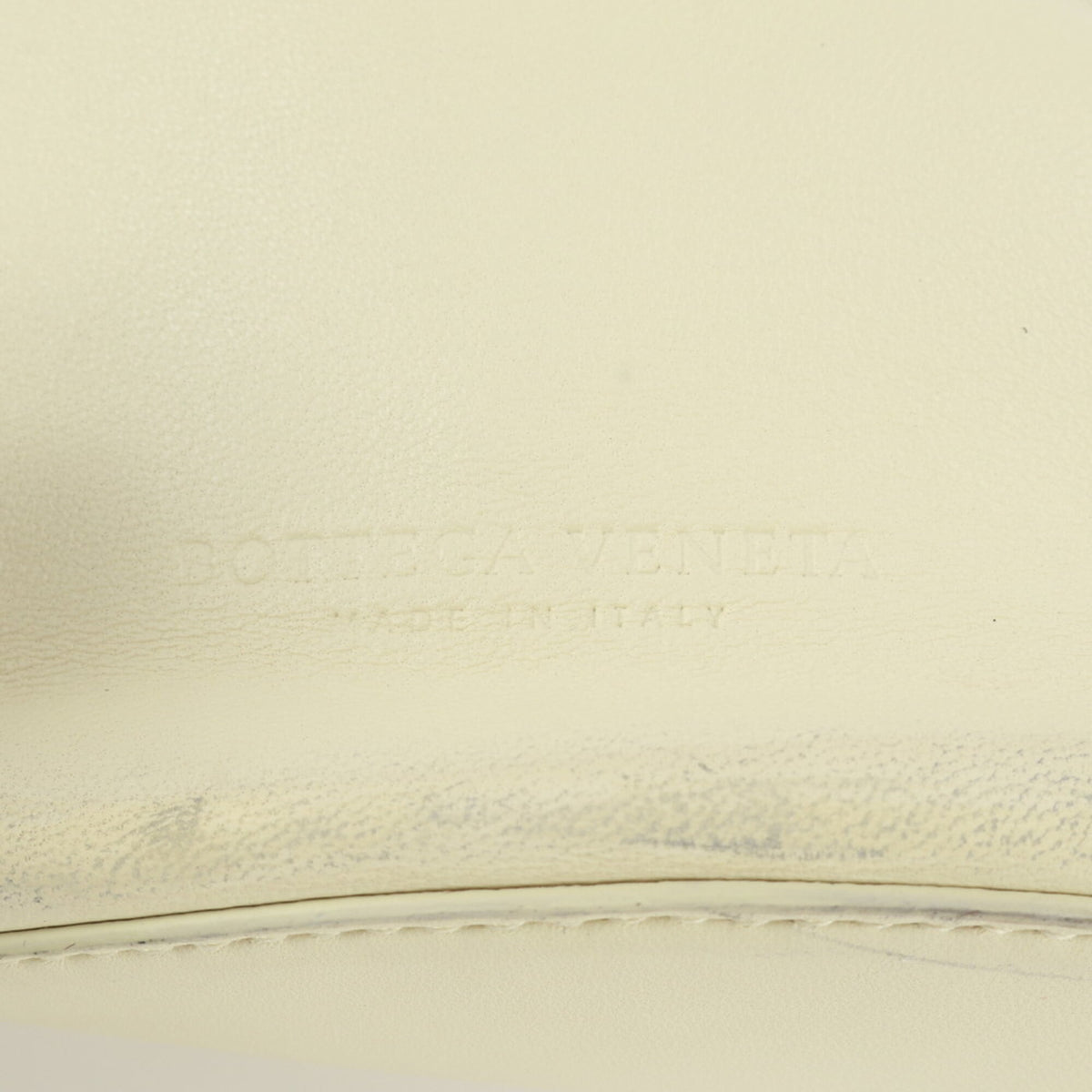 Bottega Veneta Cream Yellow Leather Handbag (Pre-Owned)
