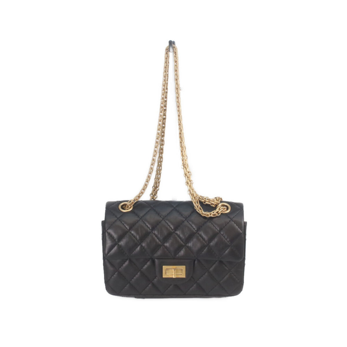 Chanel Black Leather Shoulder Bag (Pre-Owned)
