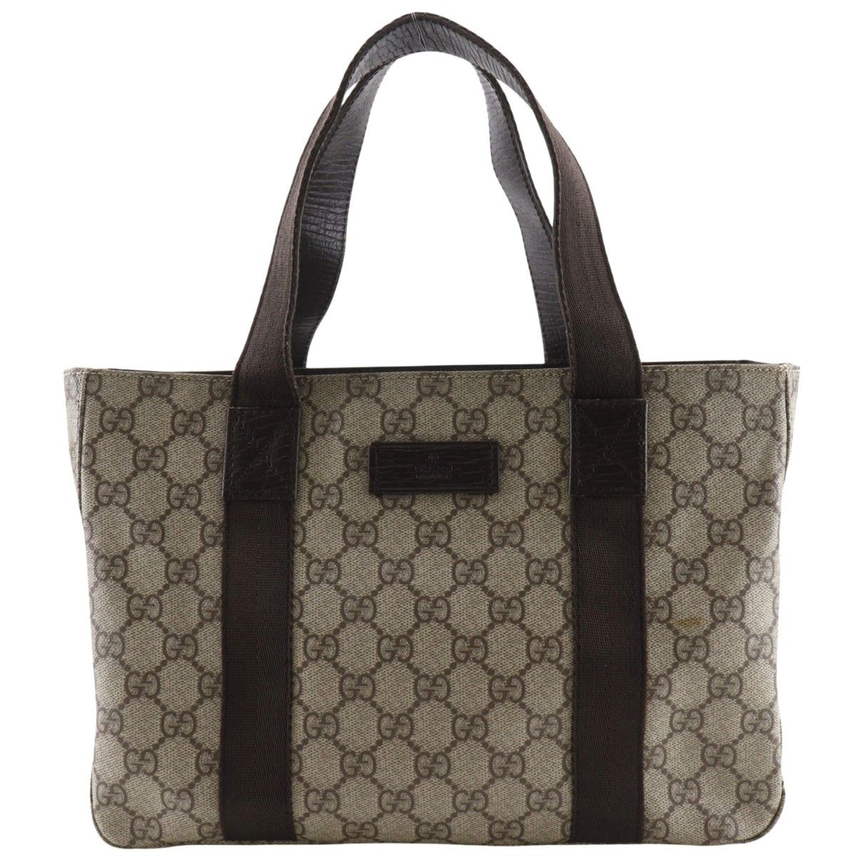 Gucci Brown Gg Supreme Tote Bag (Pre-Owned)