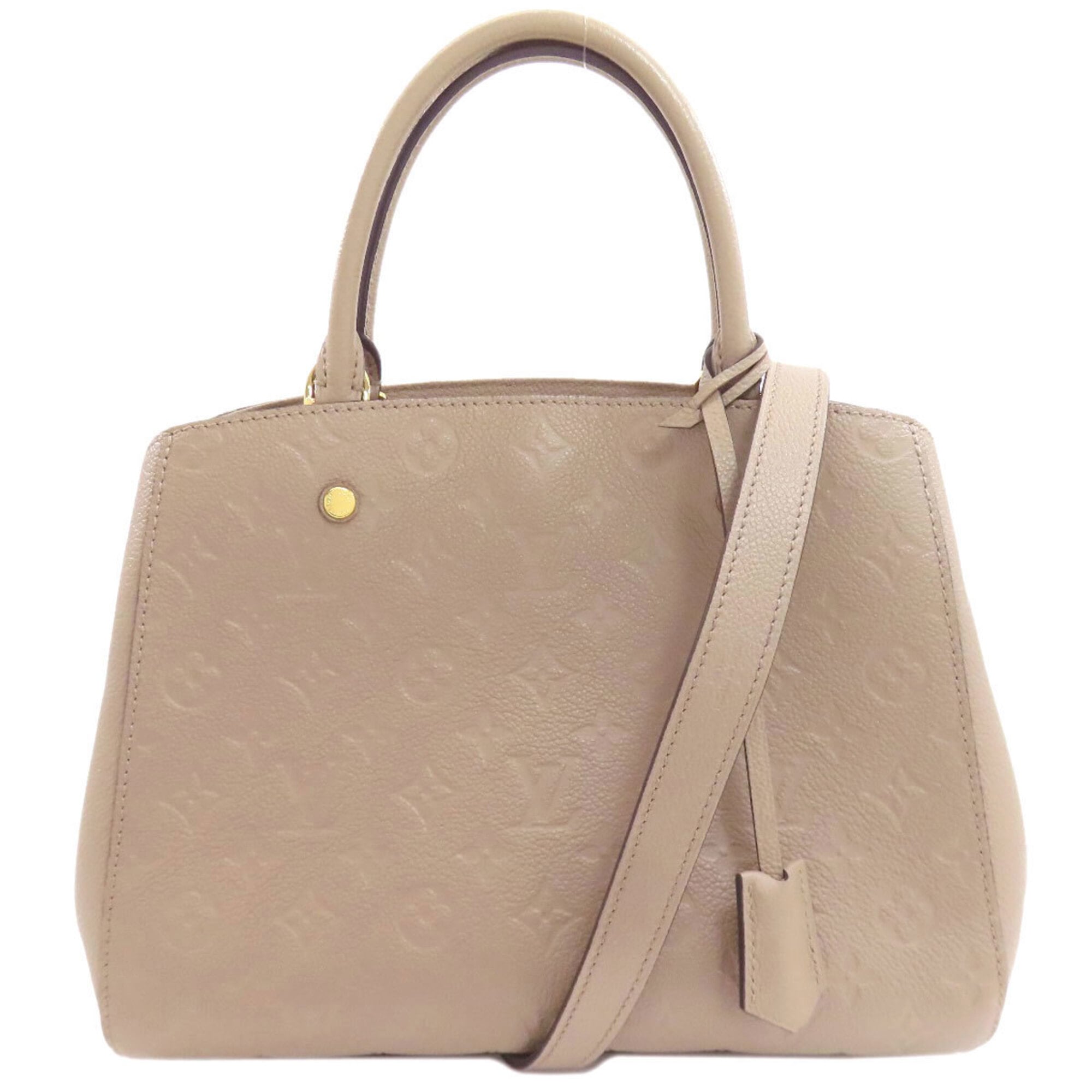 Louis Vuitton Taupe Monogram Empreinte Handbag (Pre-Owned)