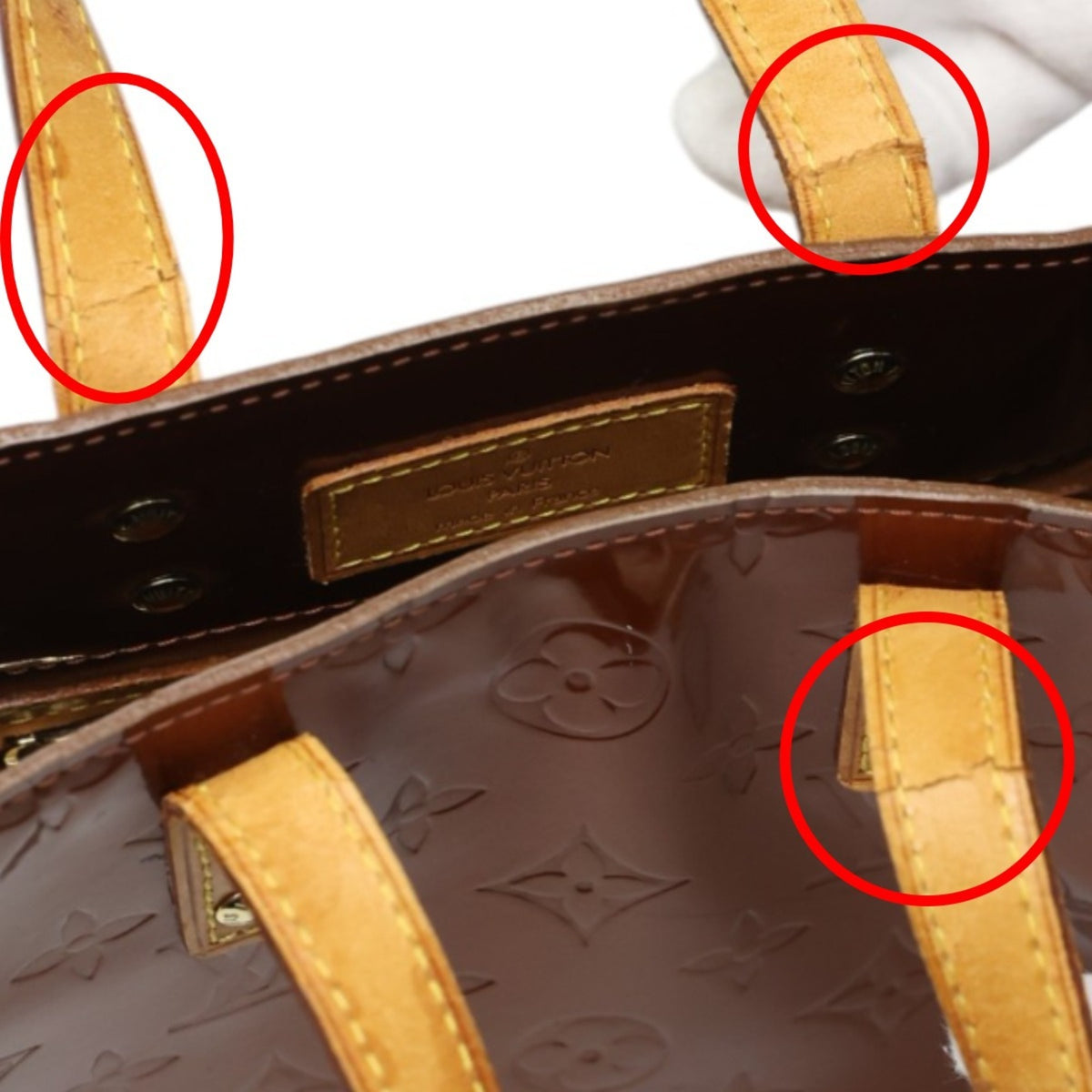 Louis Vuitton Monogram Vernis Bronze Monogram Vernis Handbag (Pre-Owned)