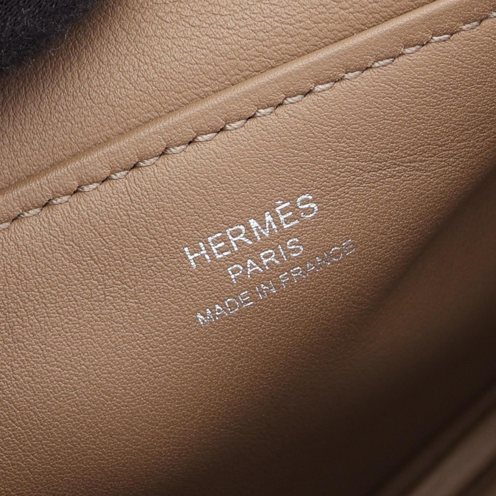 Hermes Beige Swift Leather Leather Handbag Shoulder Bag (Pre-Owned)