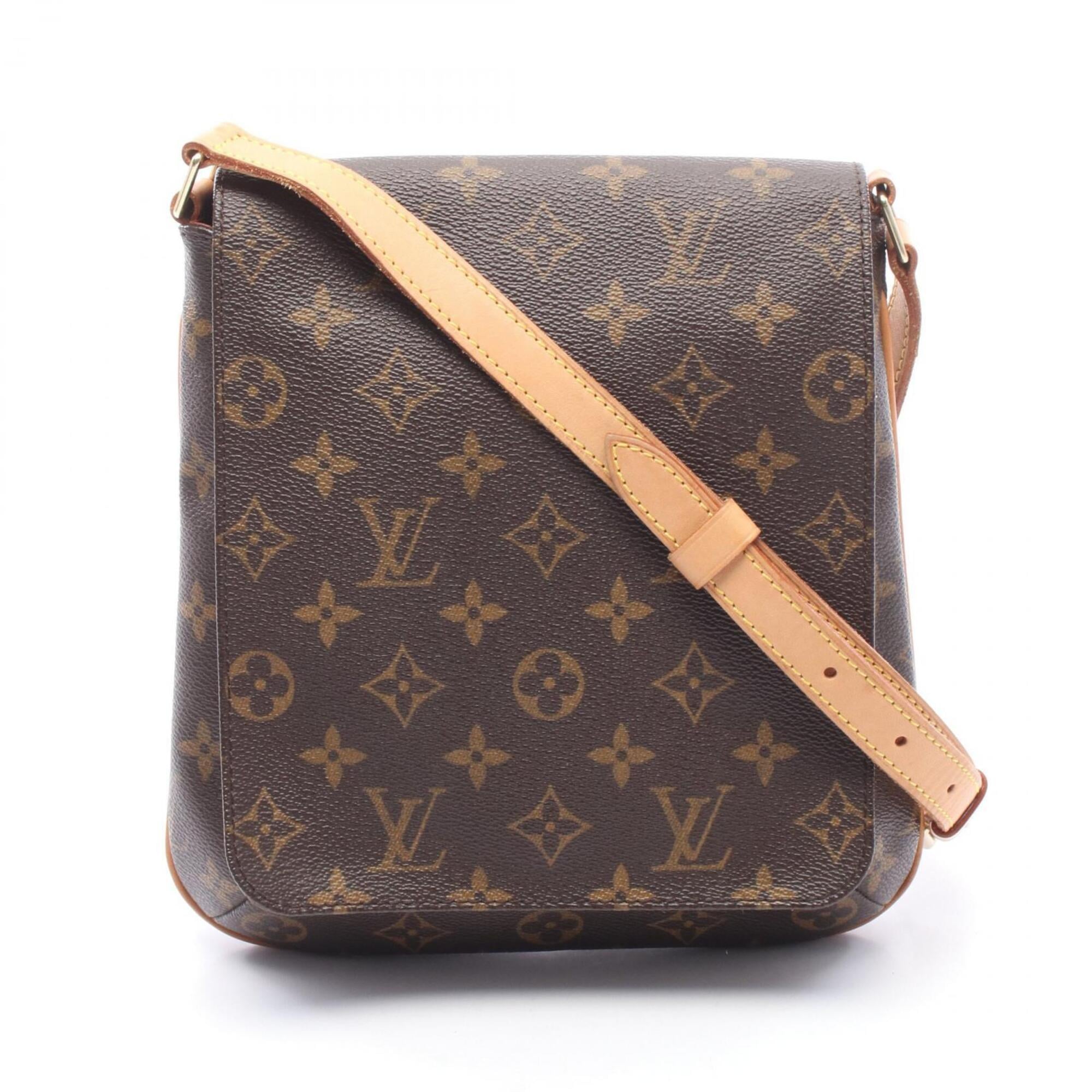 Louis Vuitton Brown Coated Canvas Pvc Monogram Leather Handbag Shoulder Bag (Pre-Owned)