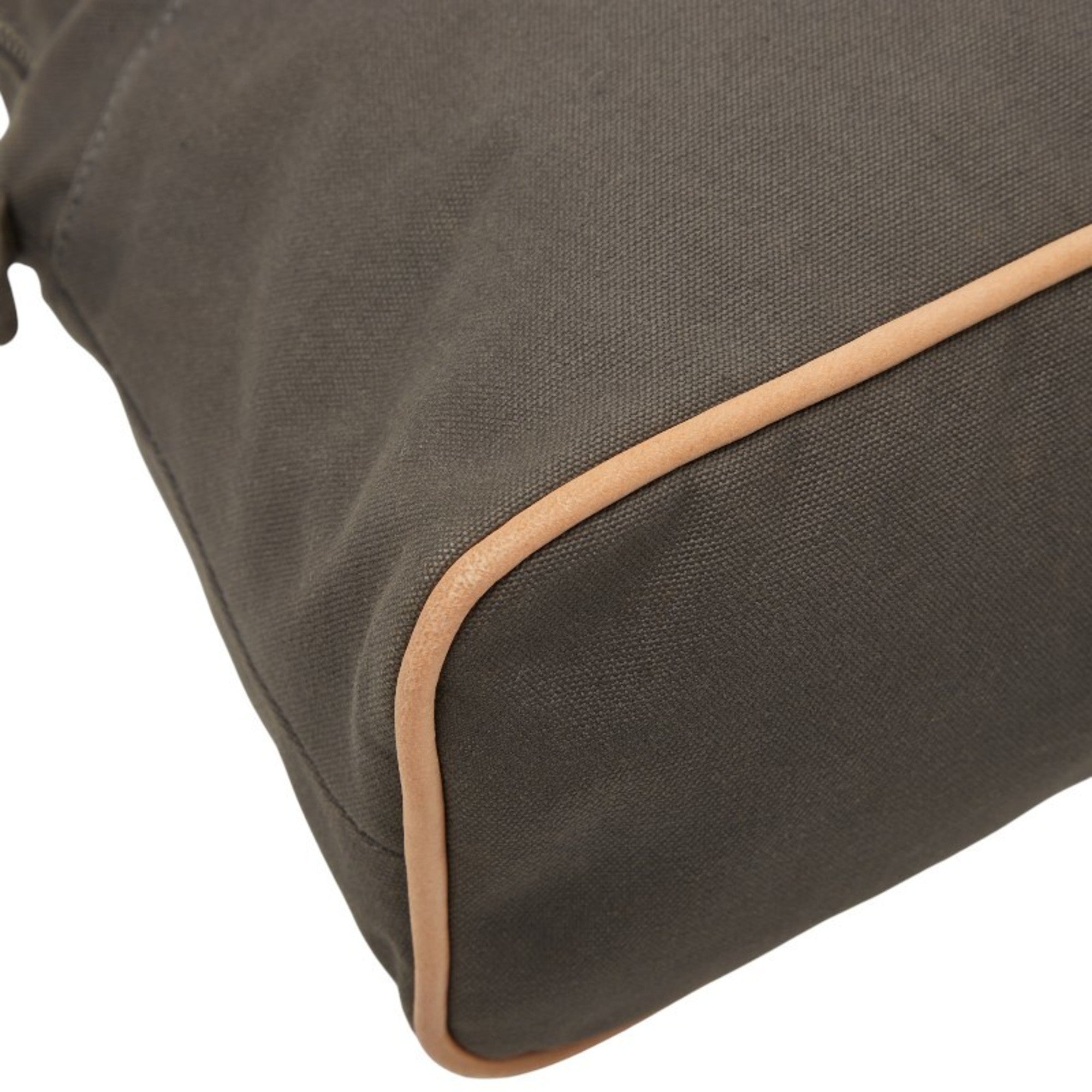 Hermes Gray Brown Cotton Pouch (Pre-Owned)