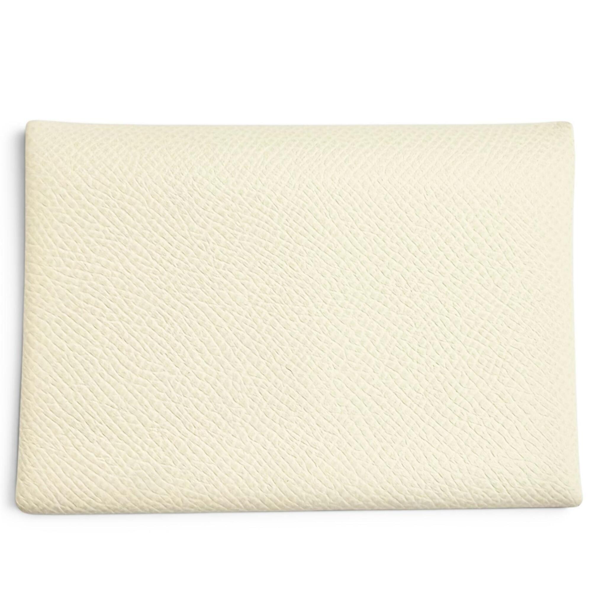 Hermes Silver Epsom Leather Coin Purse/Coin Case (Pre-Owned)