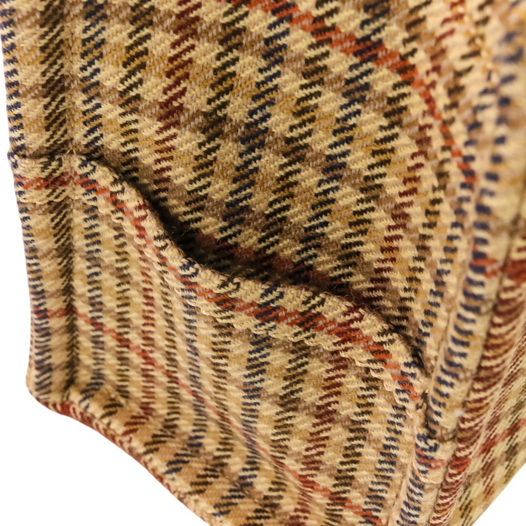 Celine Beige Brown Tweed Handbag Shoulder Bag (Pre-Owned)