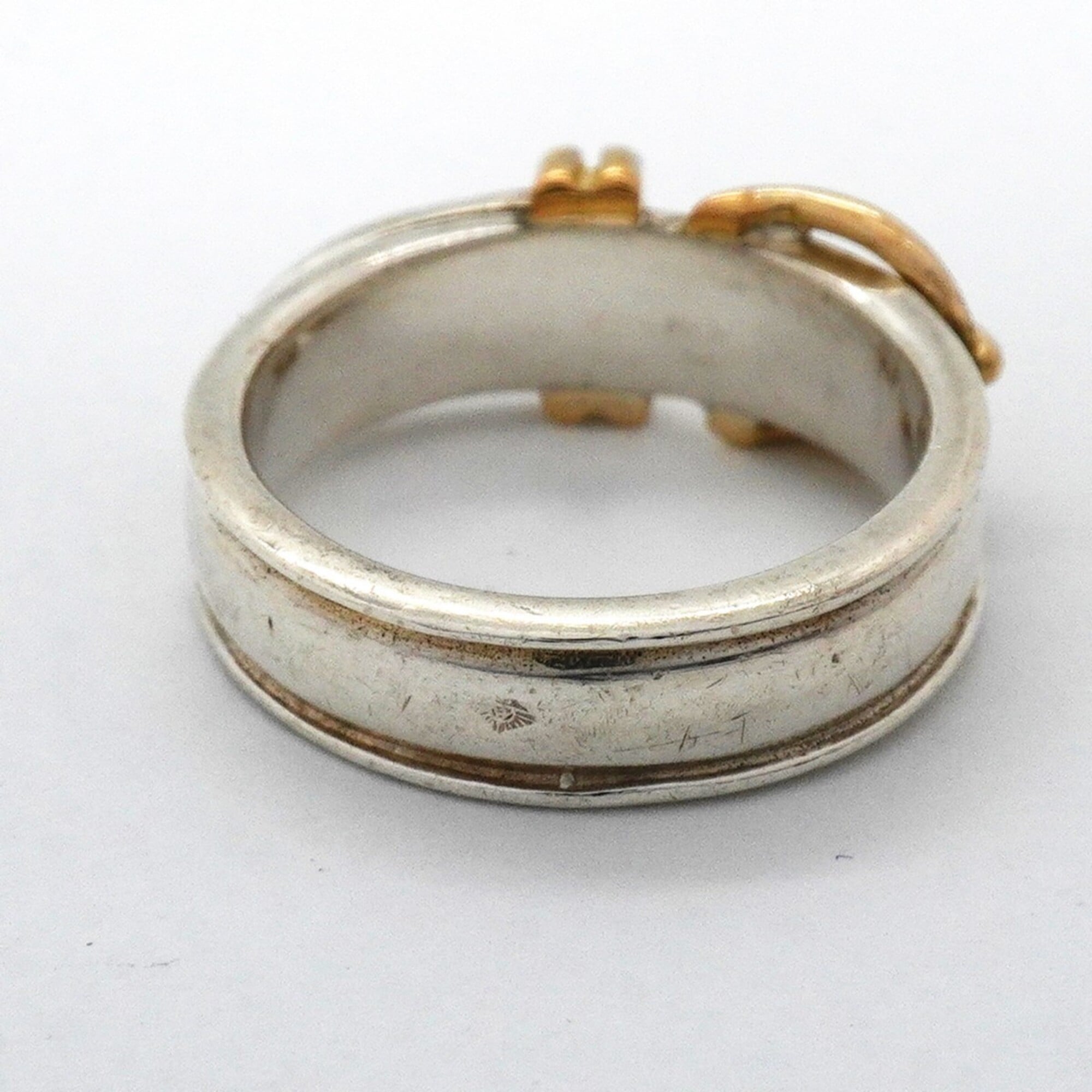Hermes Yellow Gold (18K) Silver 925 Band Ring (Pre-Owned)